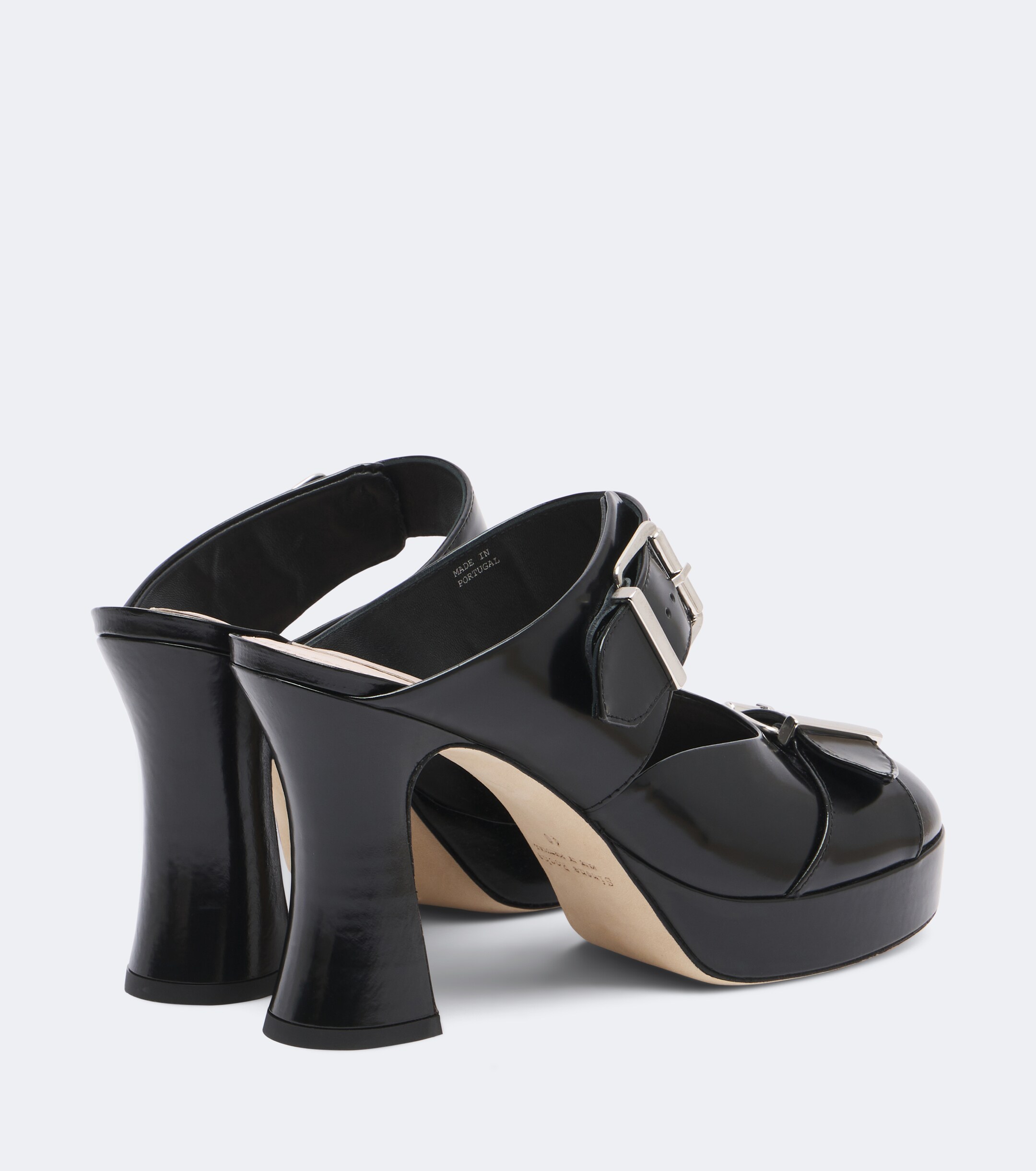 Simone Rocha Simone Rocha Buckle Sculpt leather mules