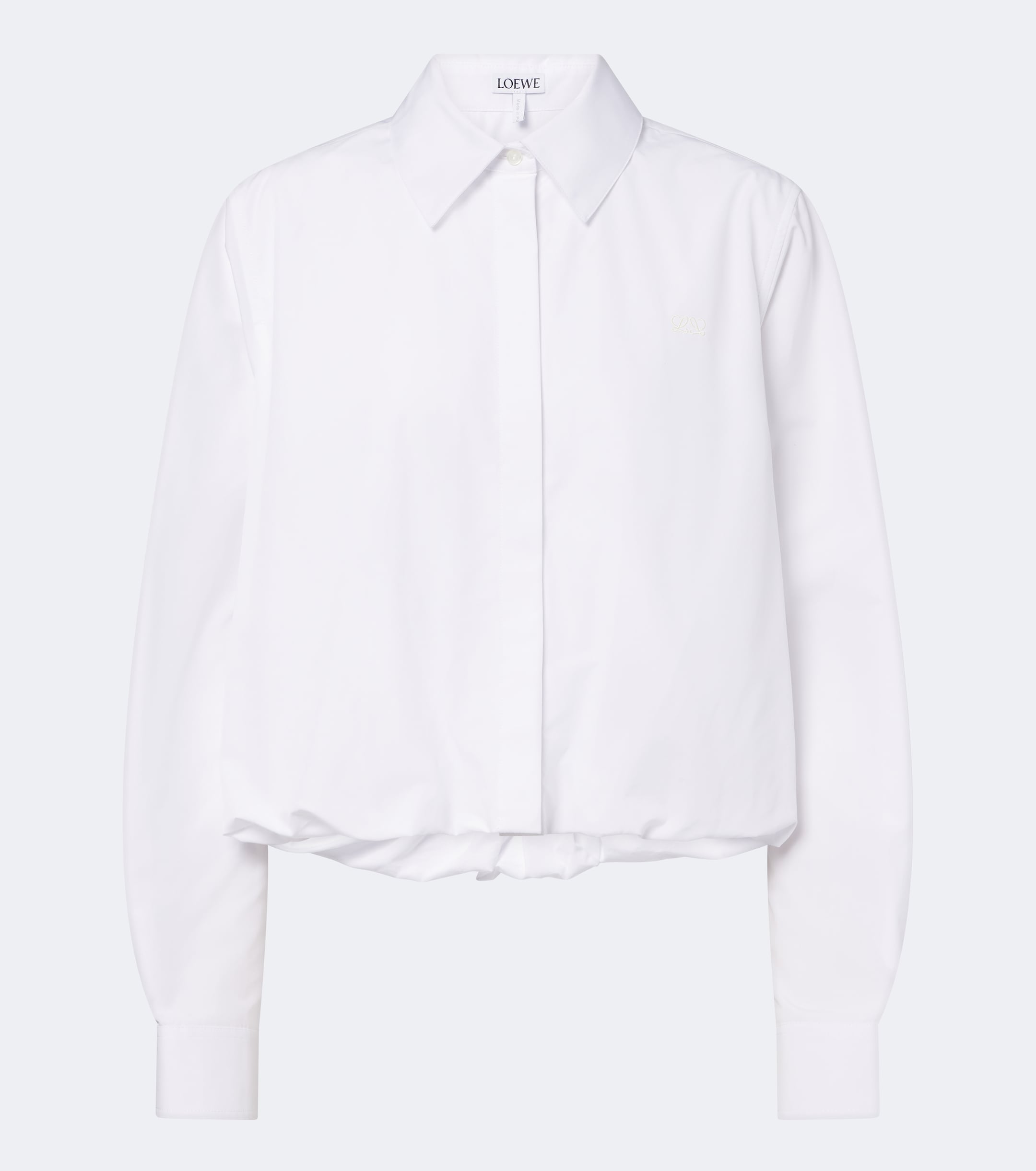 Loewe Loewe Cropped cotton poplin shirt