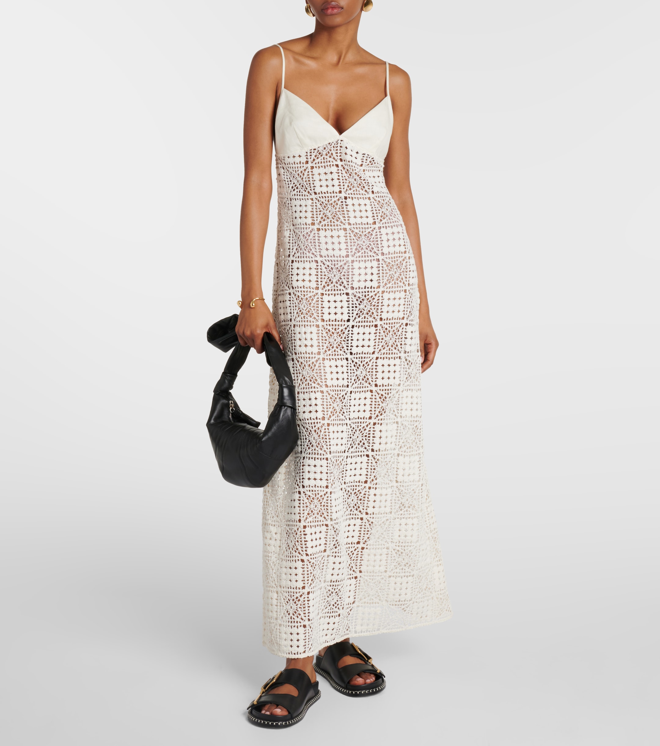 SIR. Crochet cotton maxi dress