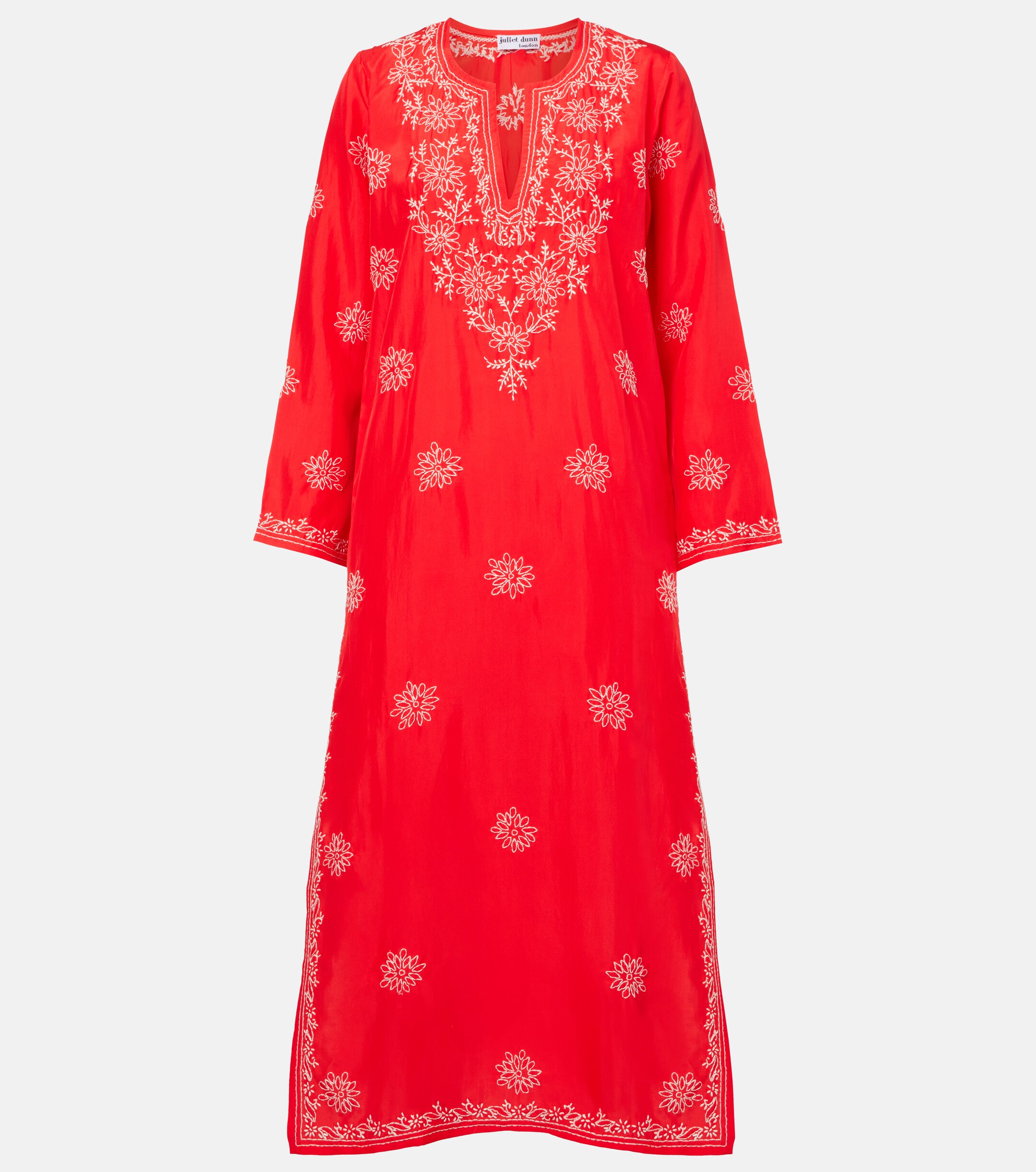 Juliet Dunn Juliet Dunn Embroidered silk kaftan
