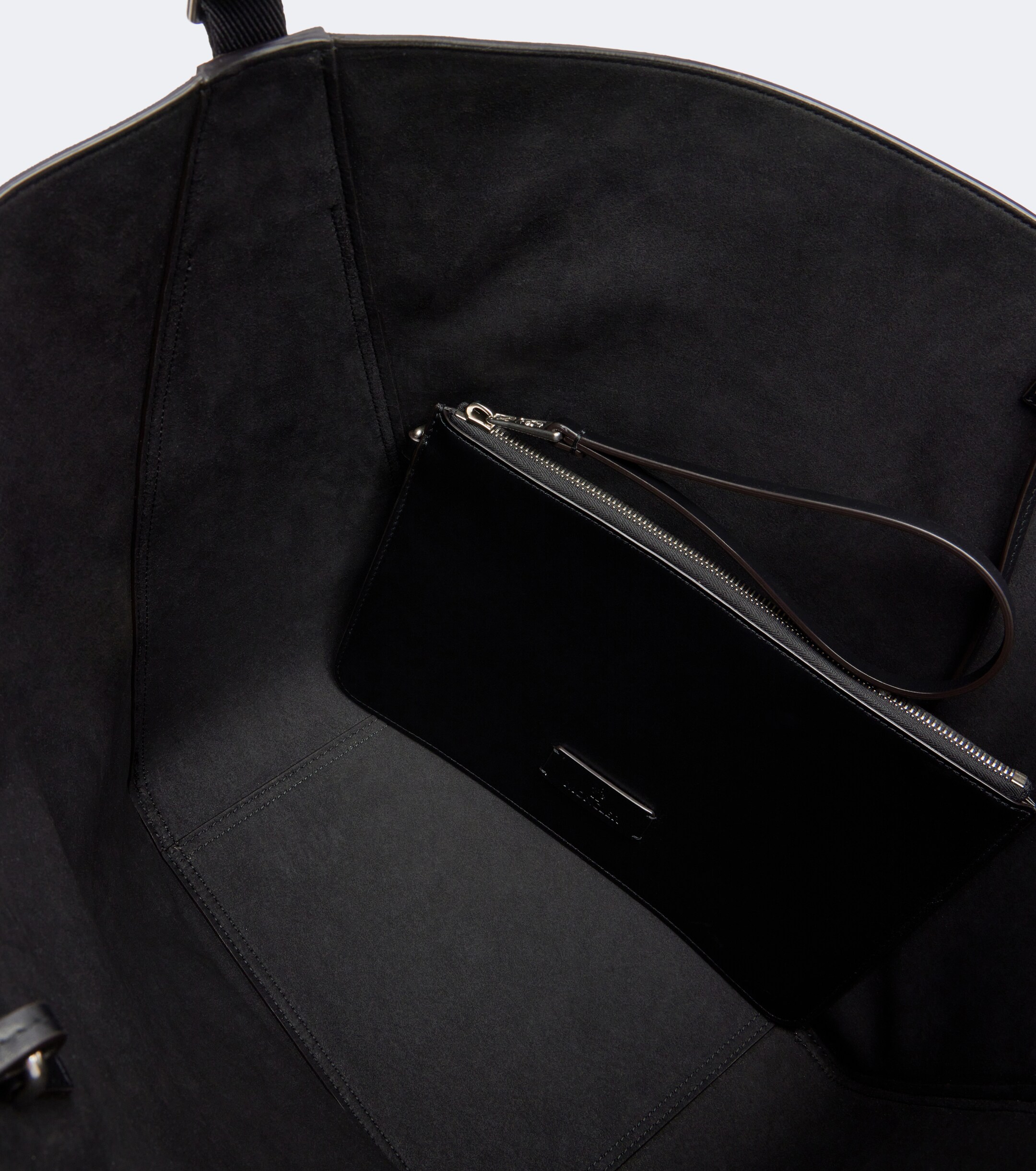 Moncler Carlo suede shoulder bag