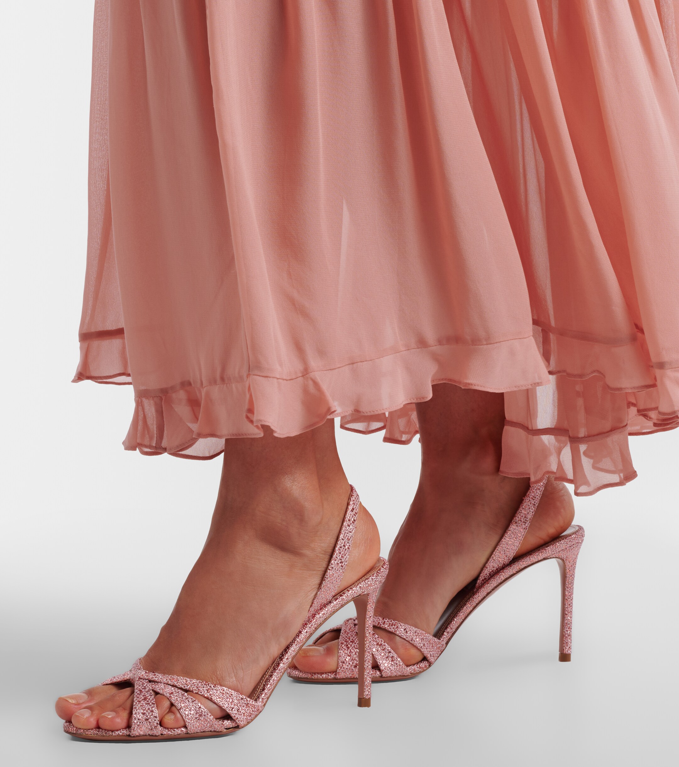 AQUAZZURA Aquazzura Tati canvas slingback sandals