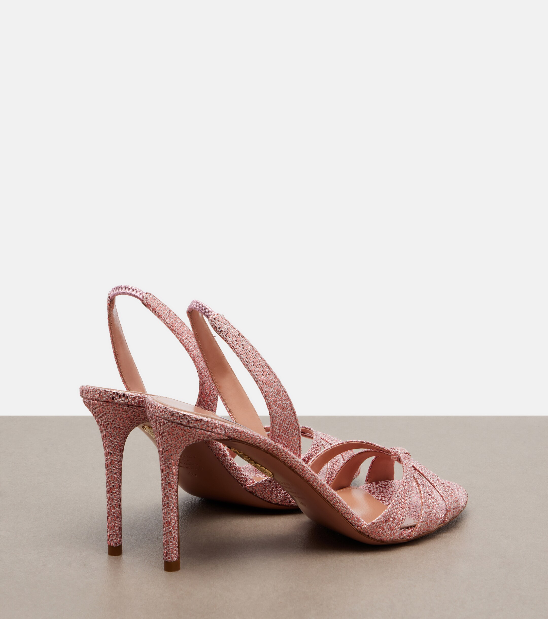 AQUAZZURA Aquazzura Tati canvas slingback sandals
