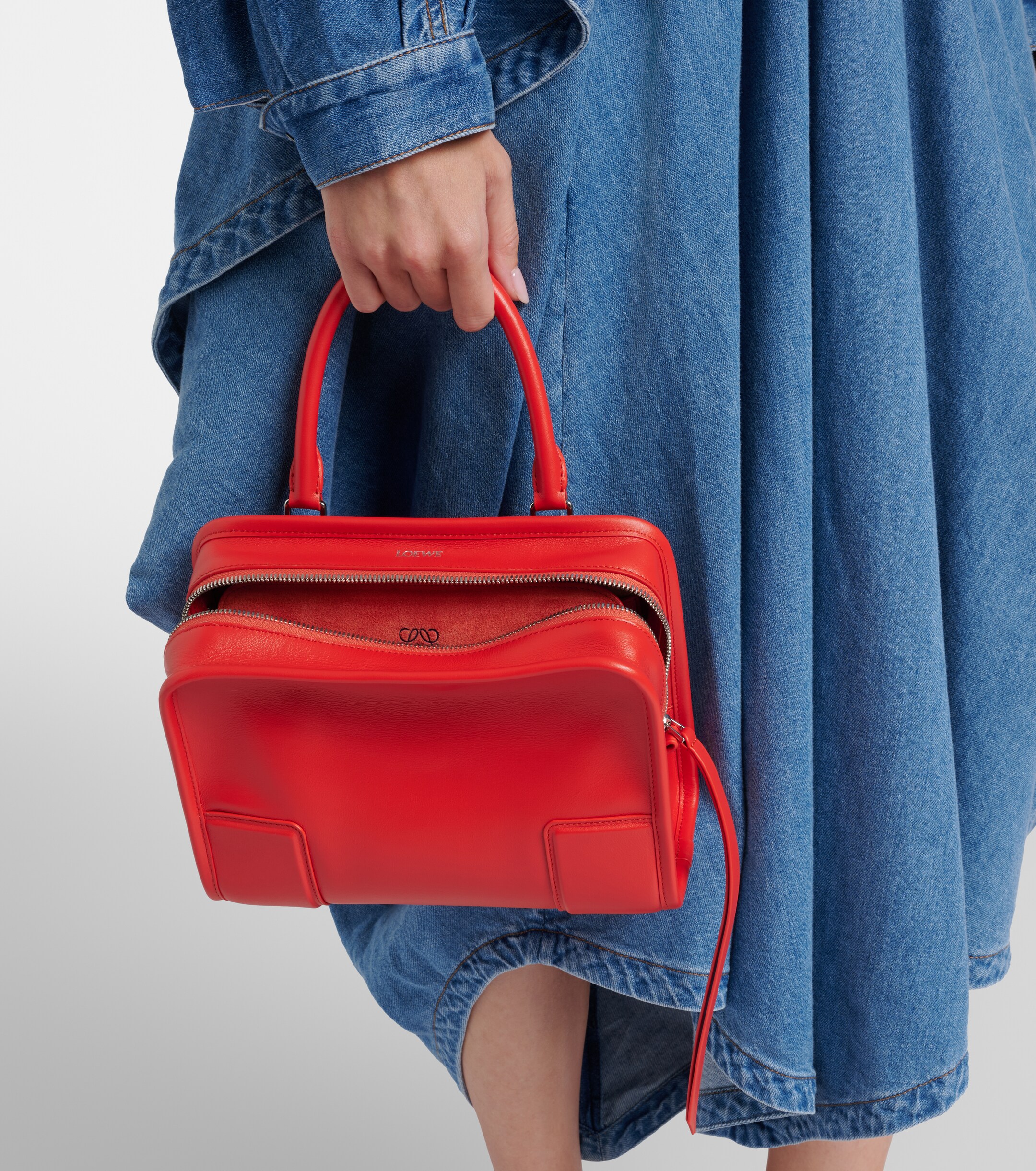 Loewe Amazona 180 Small leather top-handle bag