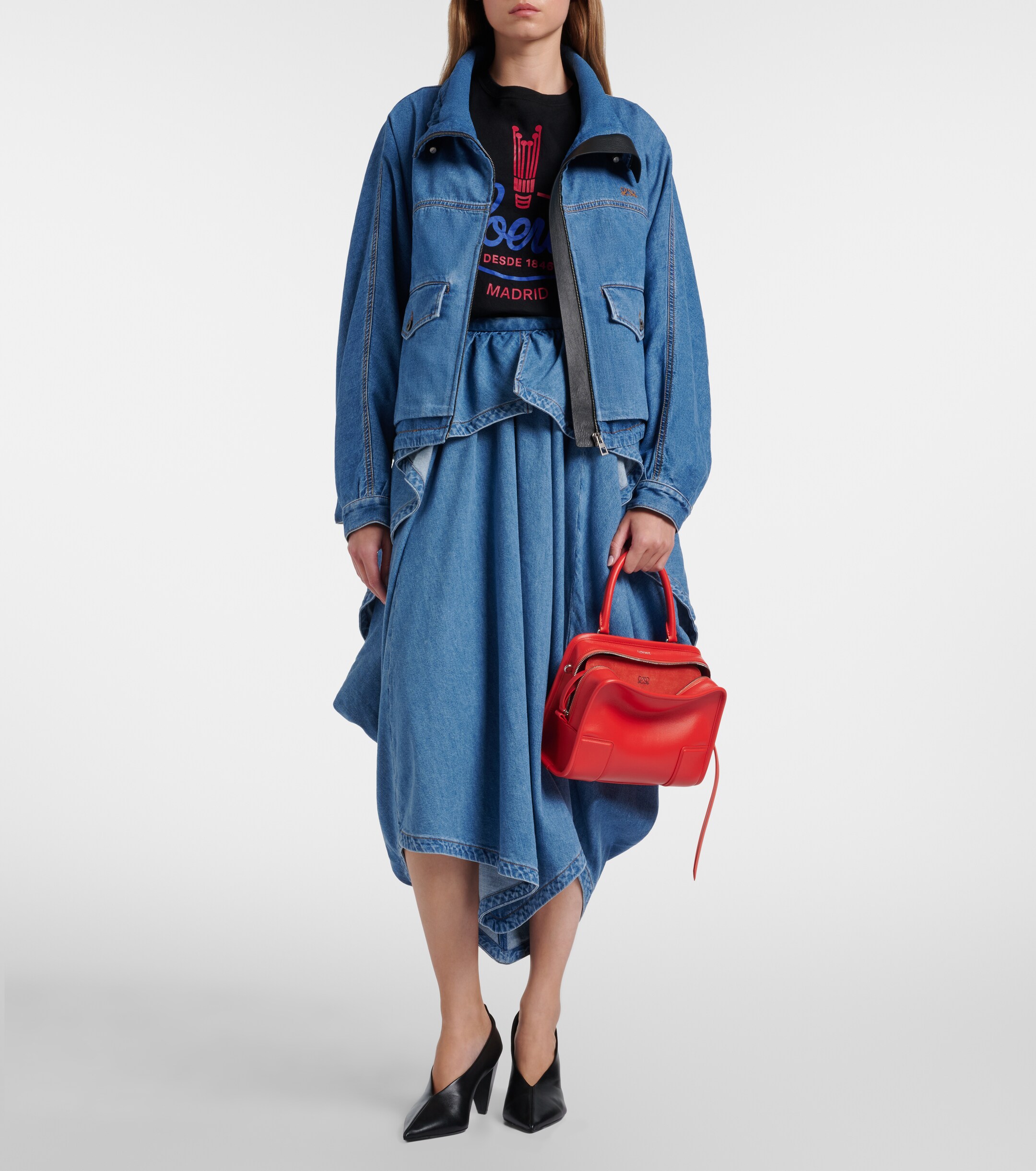 Loewe Amazona 180 Small leather top-handle bag