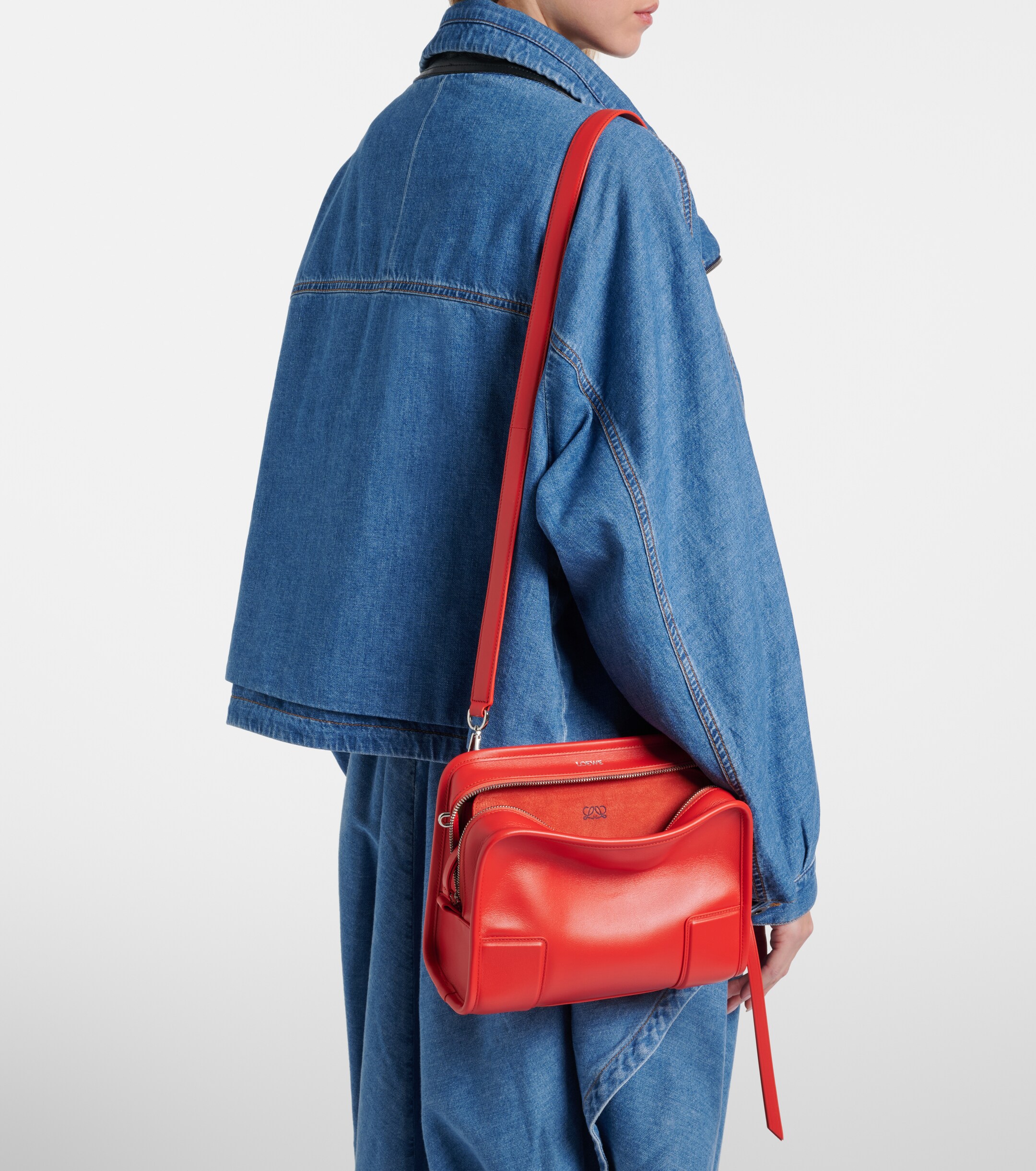 Loewe Amazona 180 Small leather top-handle bag