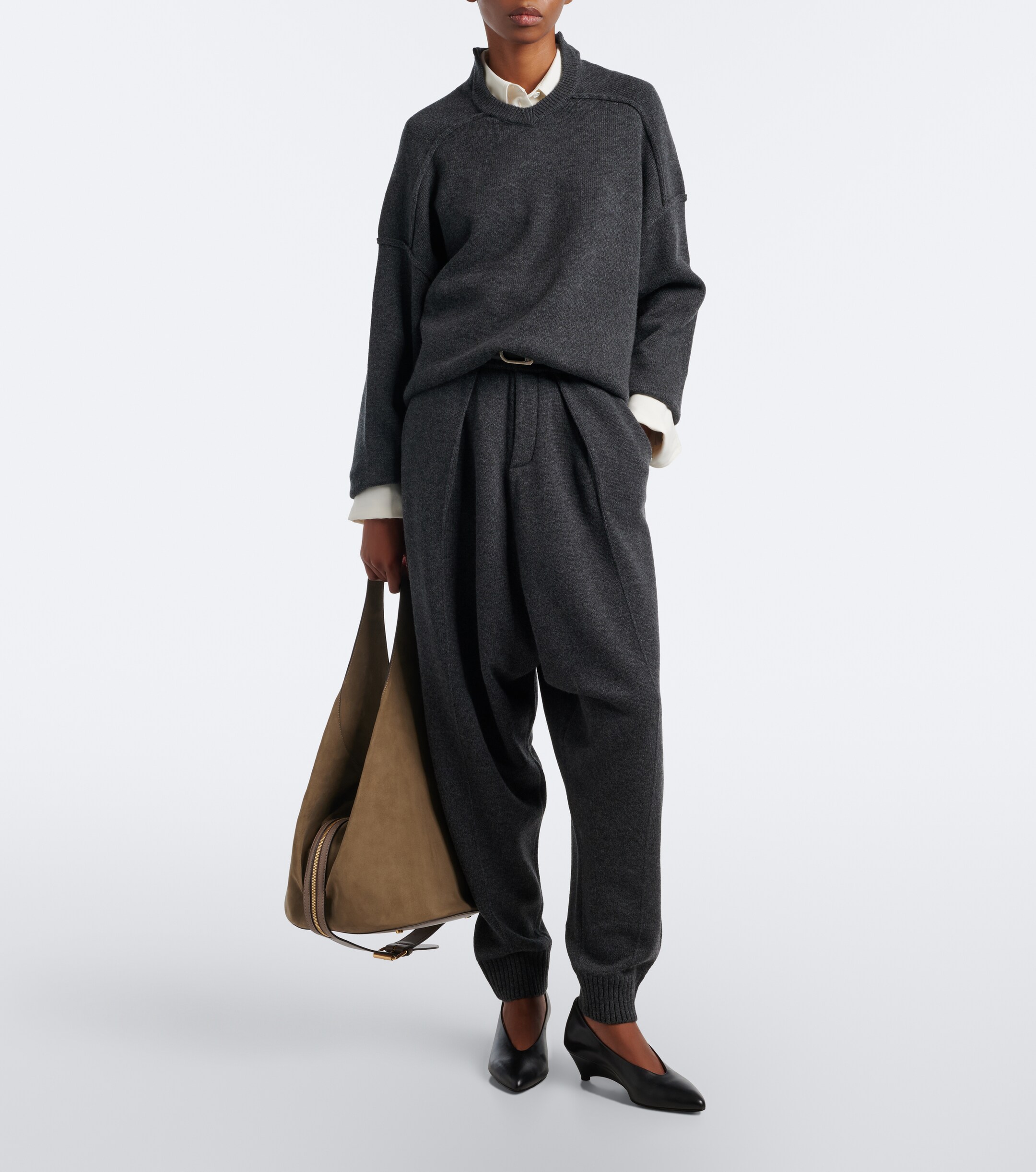Coperni Coperni Wool and cashmere tapered pants
