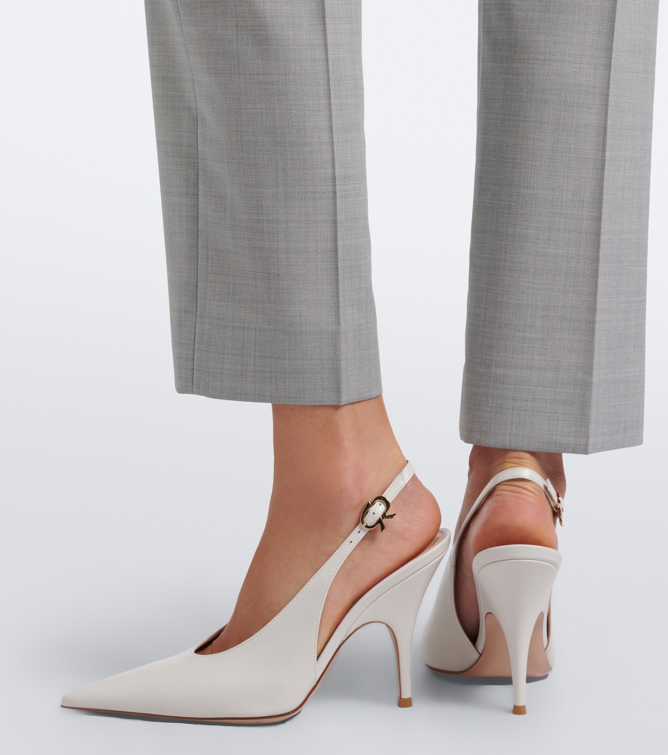 GIANVITO ROSSI Gianvito Rossi Sofia leather slingback pumps