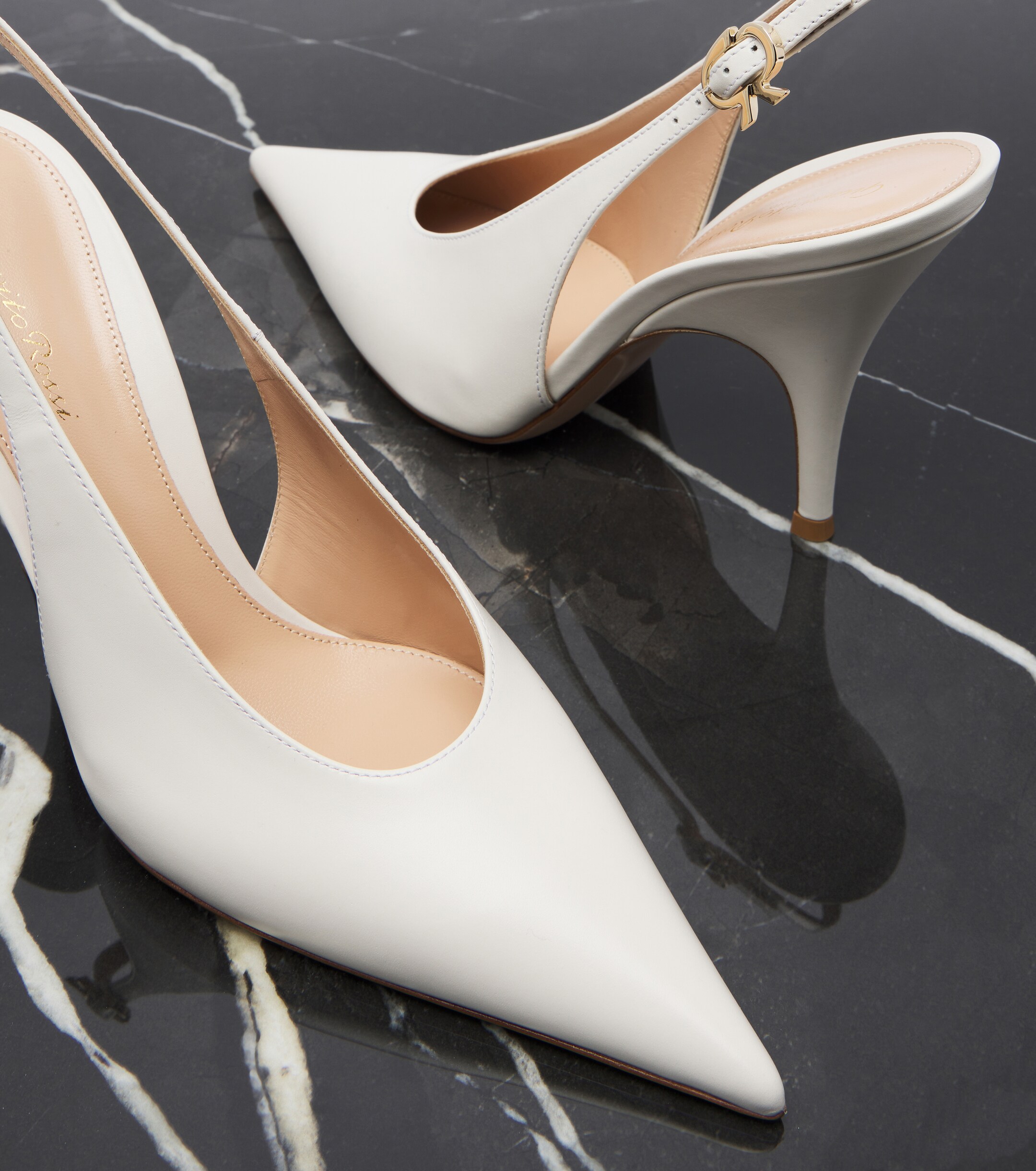 GIANVITO ROSSI Gianvito Rossi Sofia leather slingback pumps