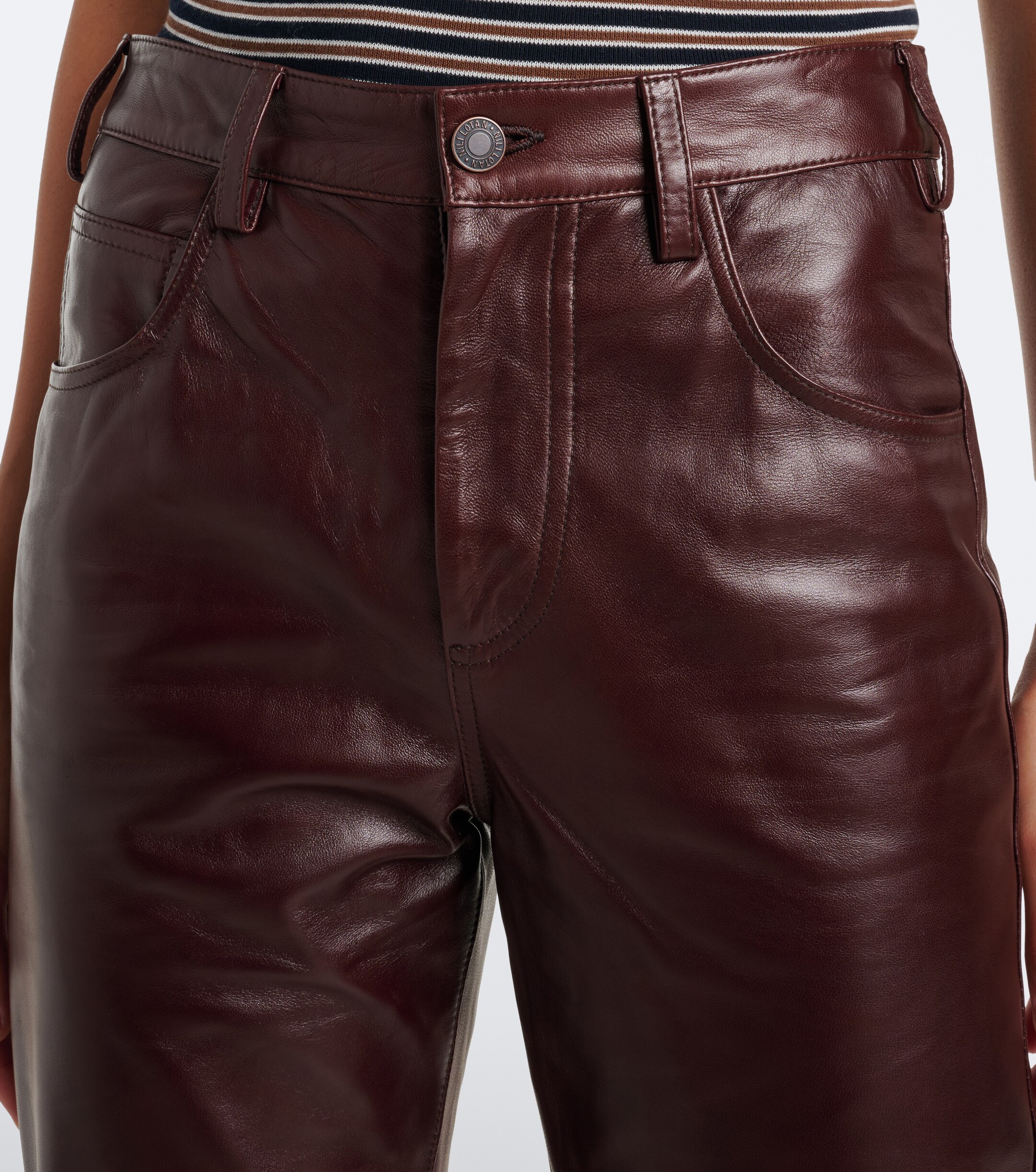 Nili Lotan Nili Lotan Joan leather flared pants