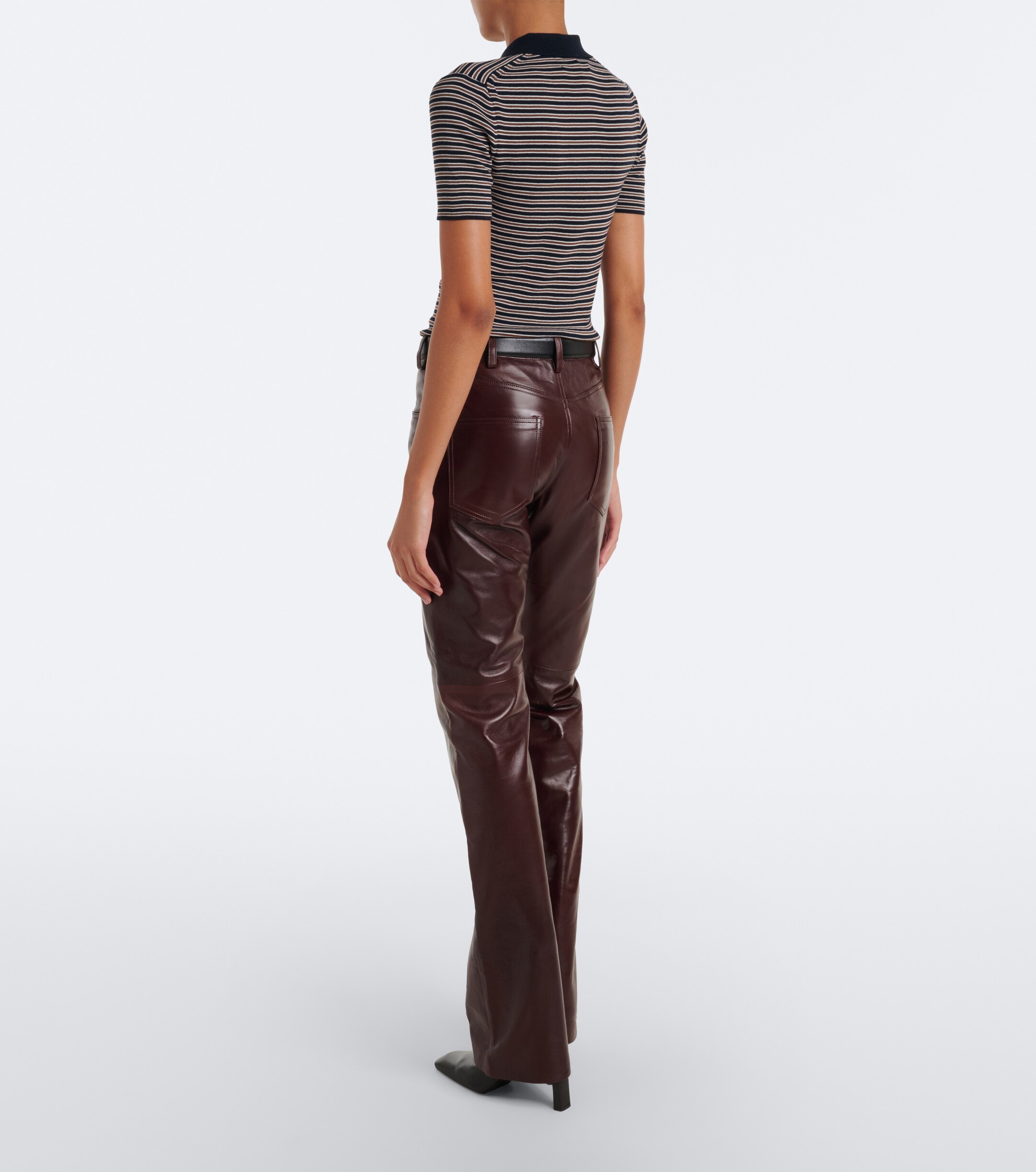 Nili Lotan Nili Lotan Joan leather flared pants