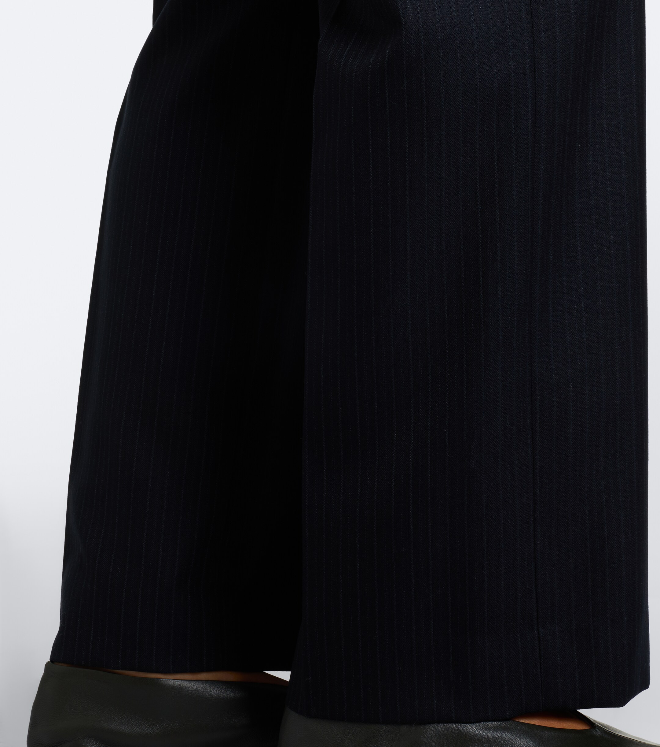 The Row The Row Yda pinstripe wool straight pants