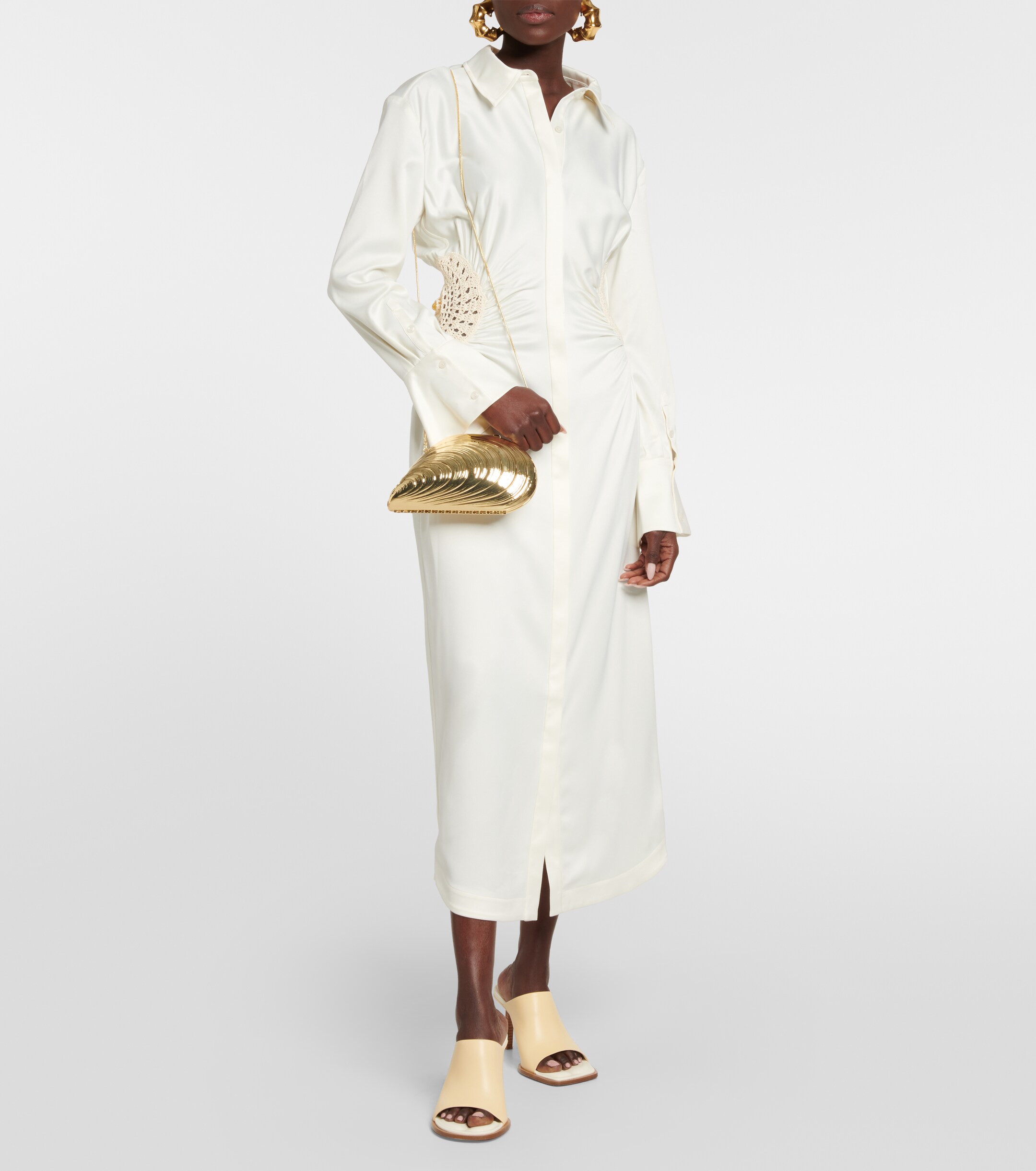 SIMKHAI Bridget metal shell clutch