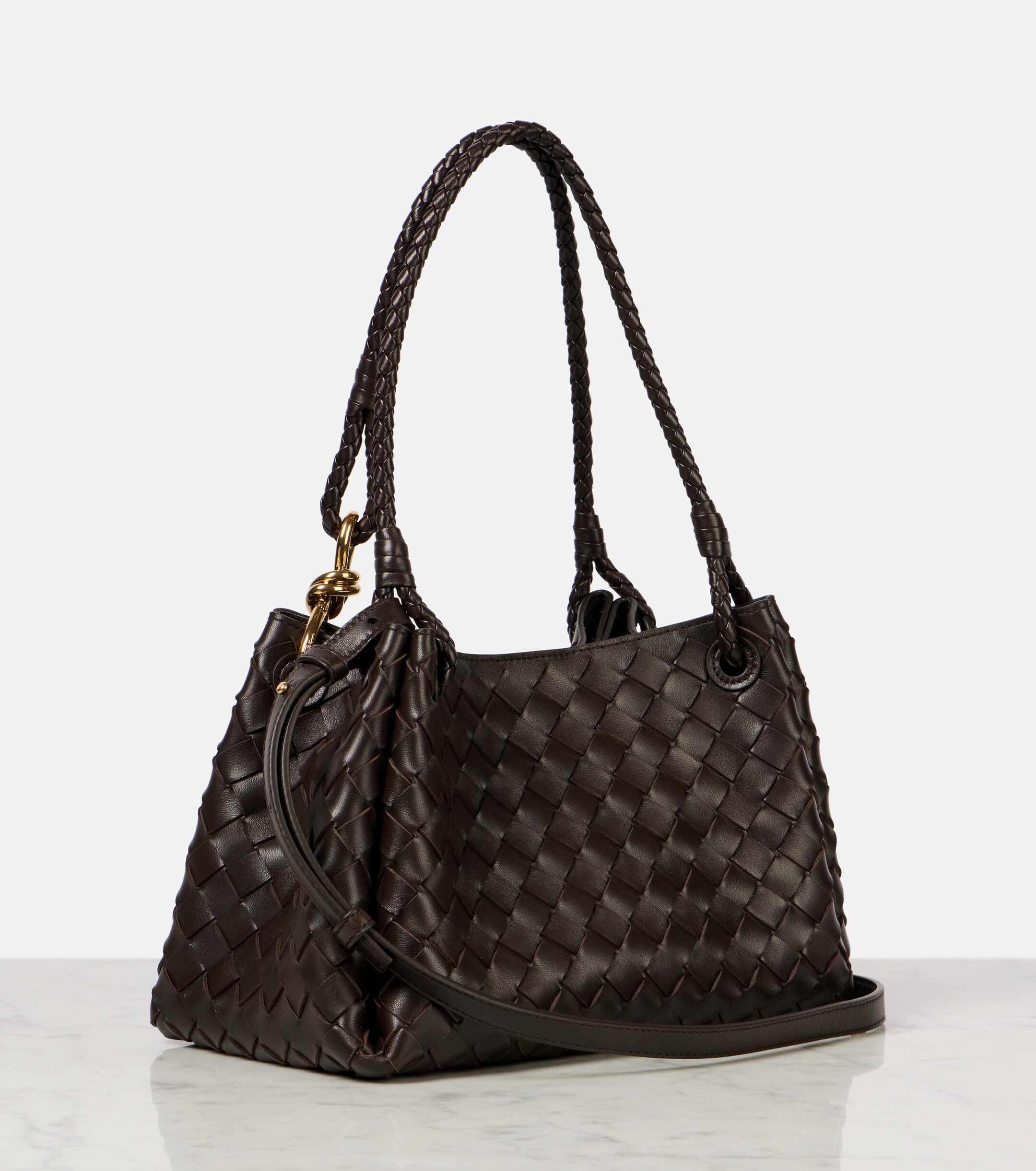 Bottega Veneta Parachute Medium Intrecciato leather tote bag