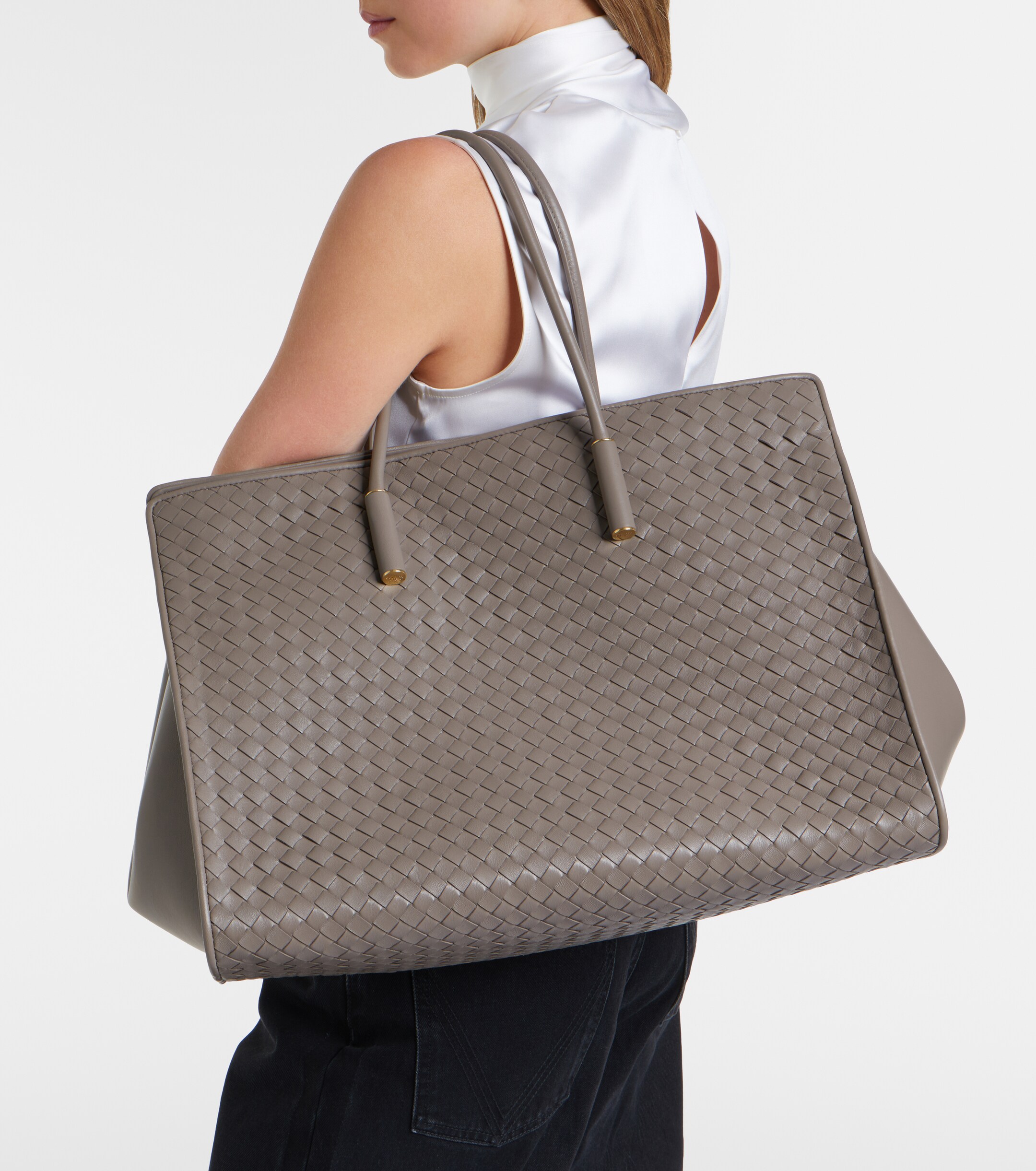 Bottega Veneta Barbara Medium leather top-handle bag