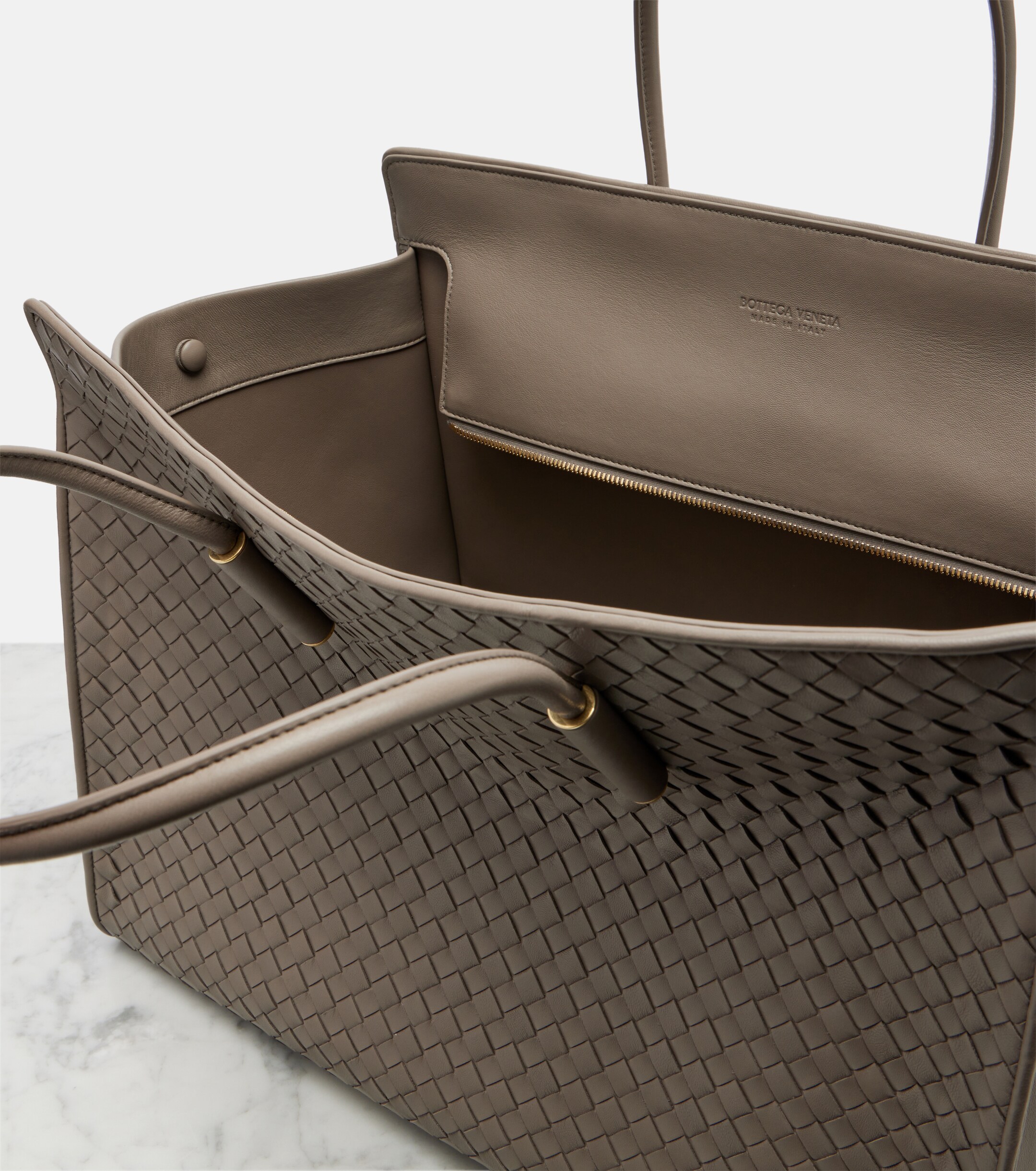 Bottega Veneta Barbara Medium leather top-handle bag