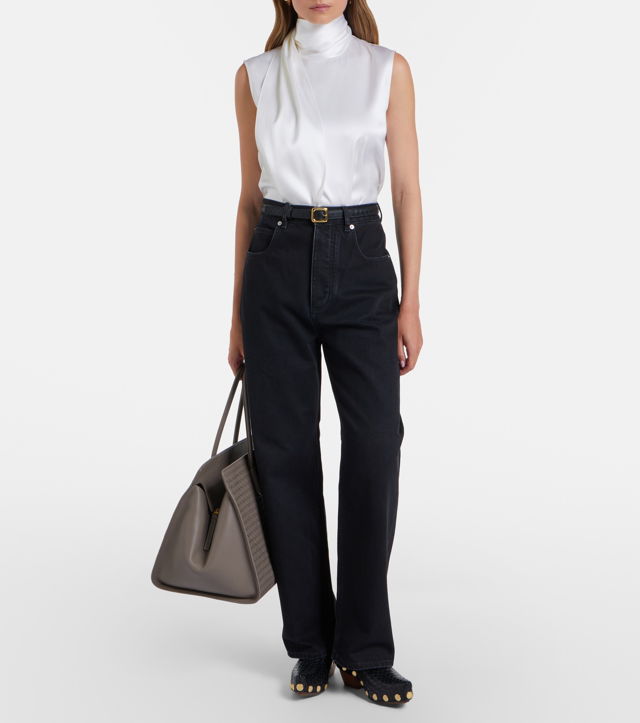 Bottega Veneta Barbara Medium leather top-handle bag