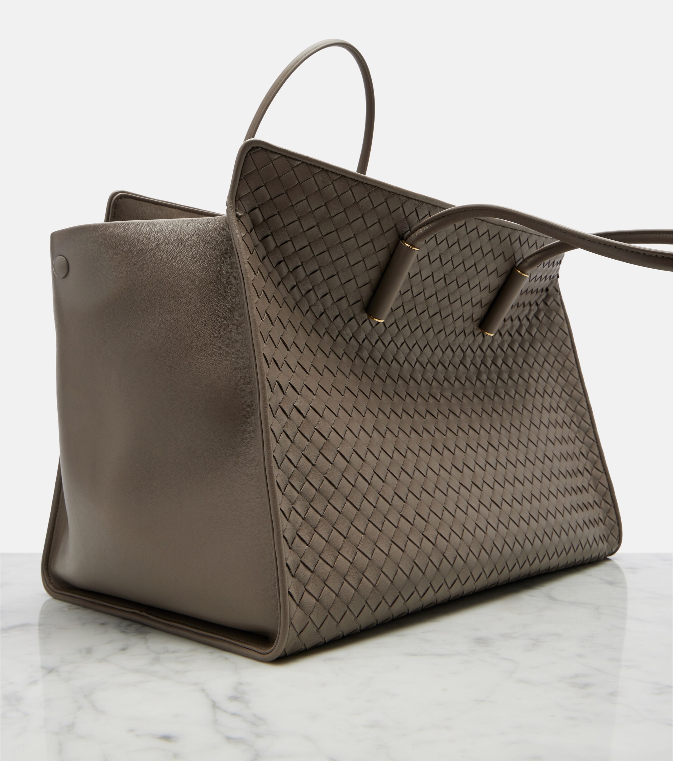 Bottega Veneta Barbara Medium leather top-handle bag