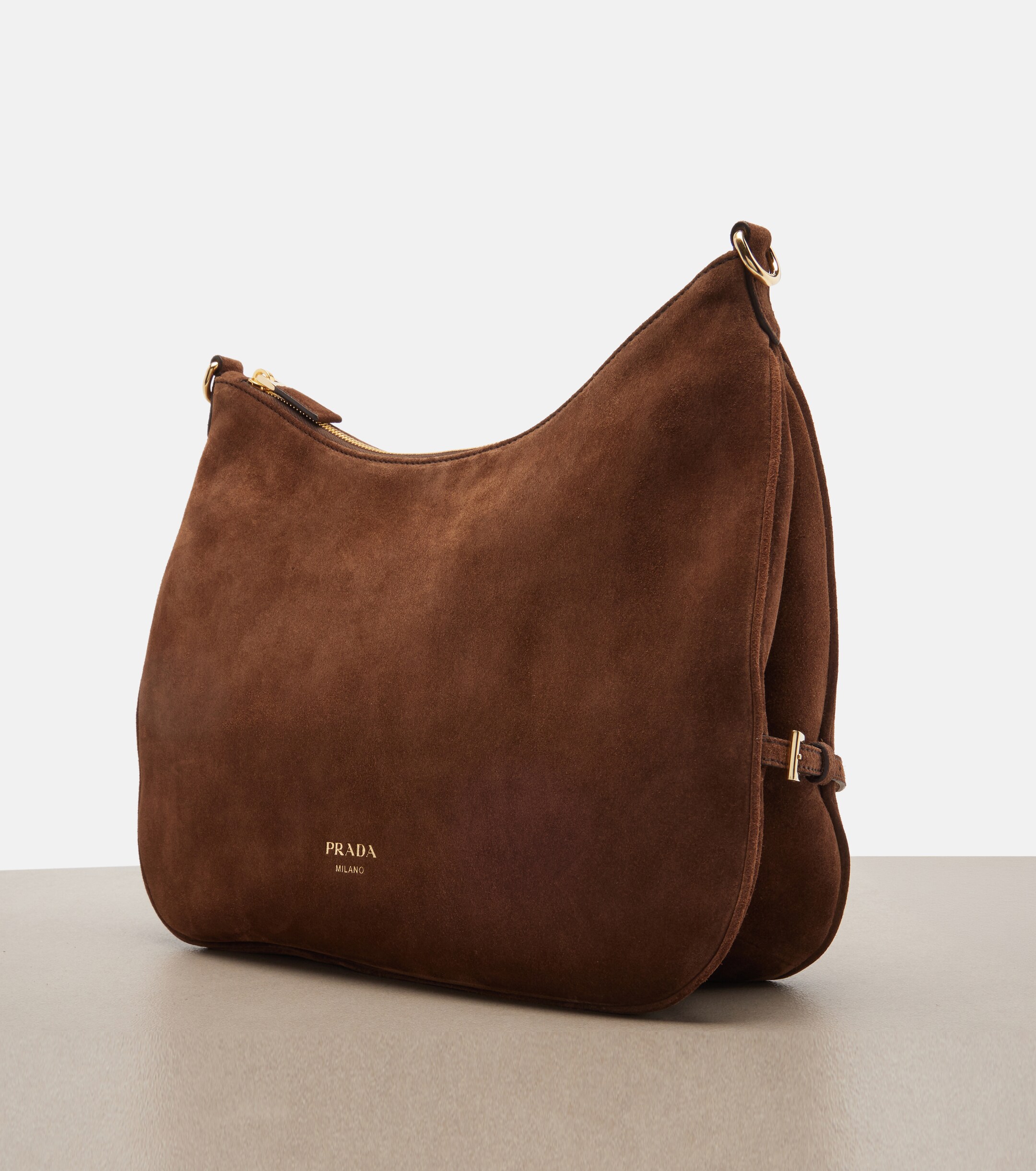 Prada Prada Aimée Large suede shoulder bag