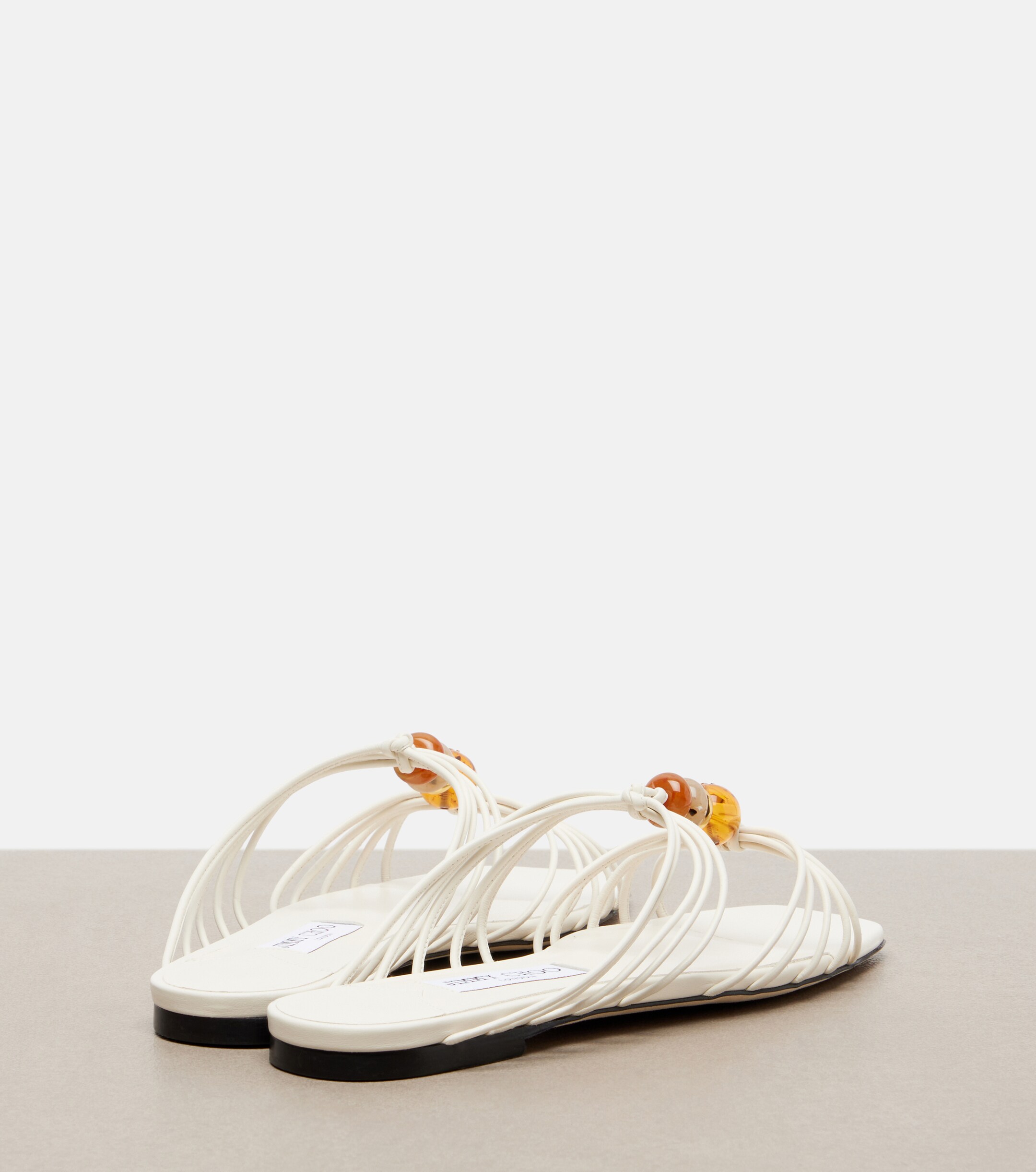 JIMMY CHOO Jimmy Choo Lova beaded leather sandals