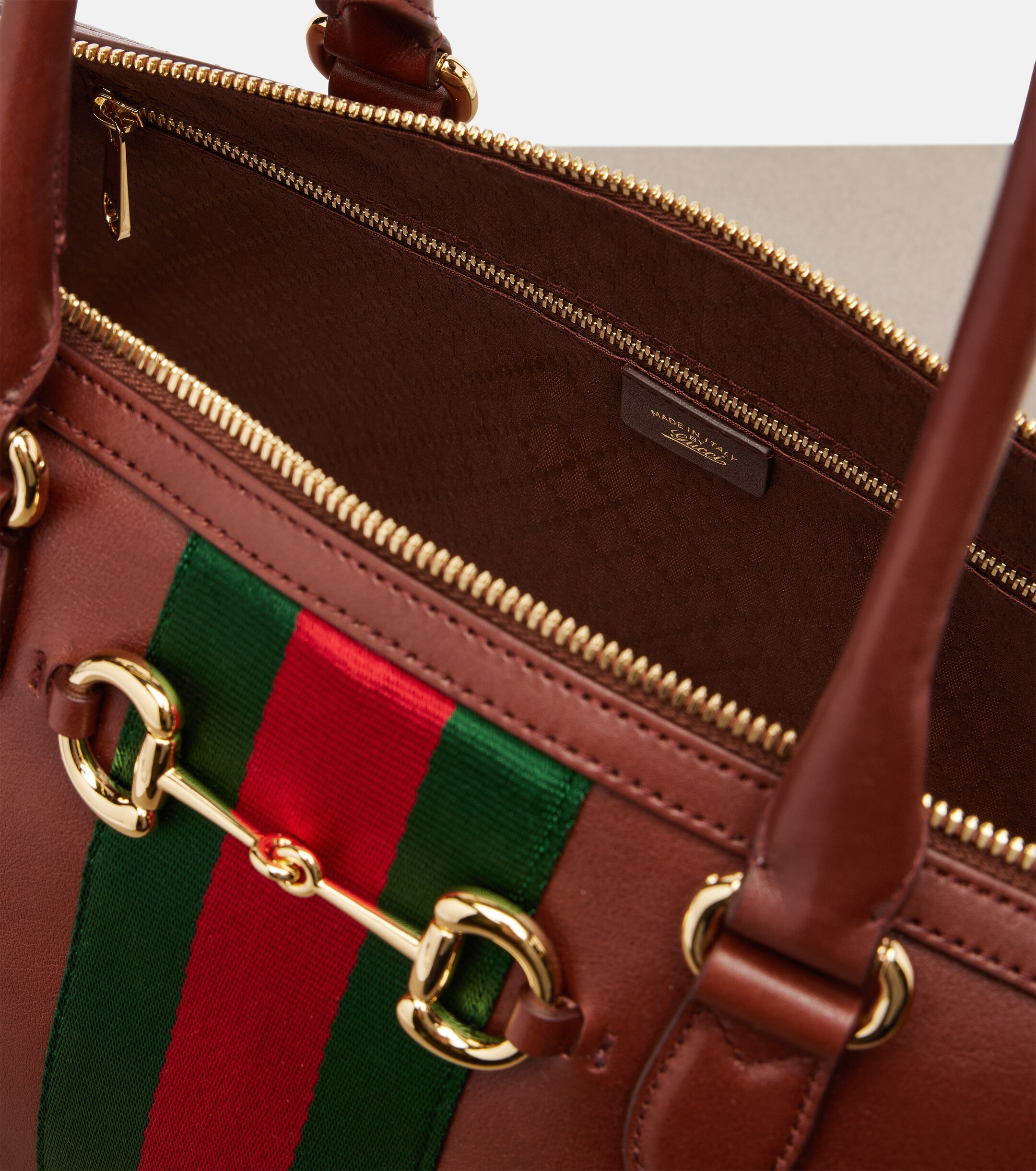 Gucci Borsetto Large leather bowling bag