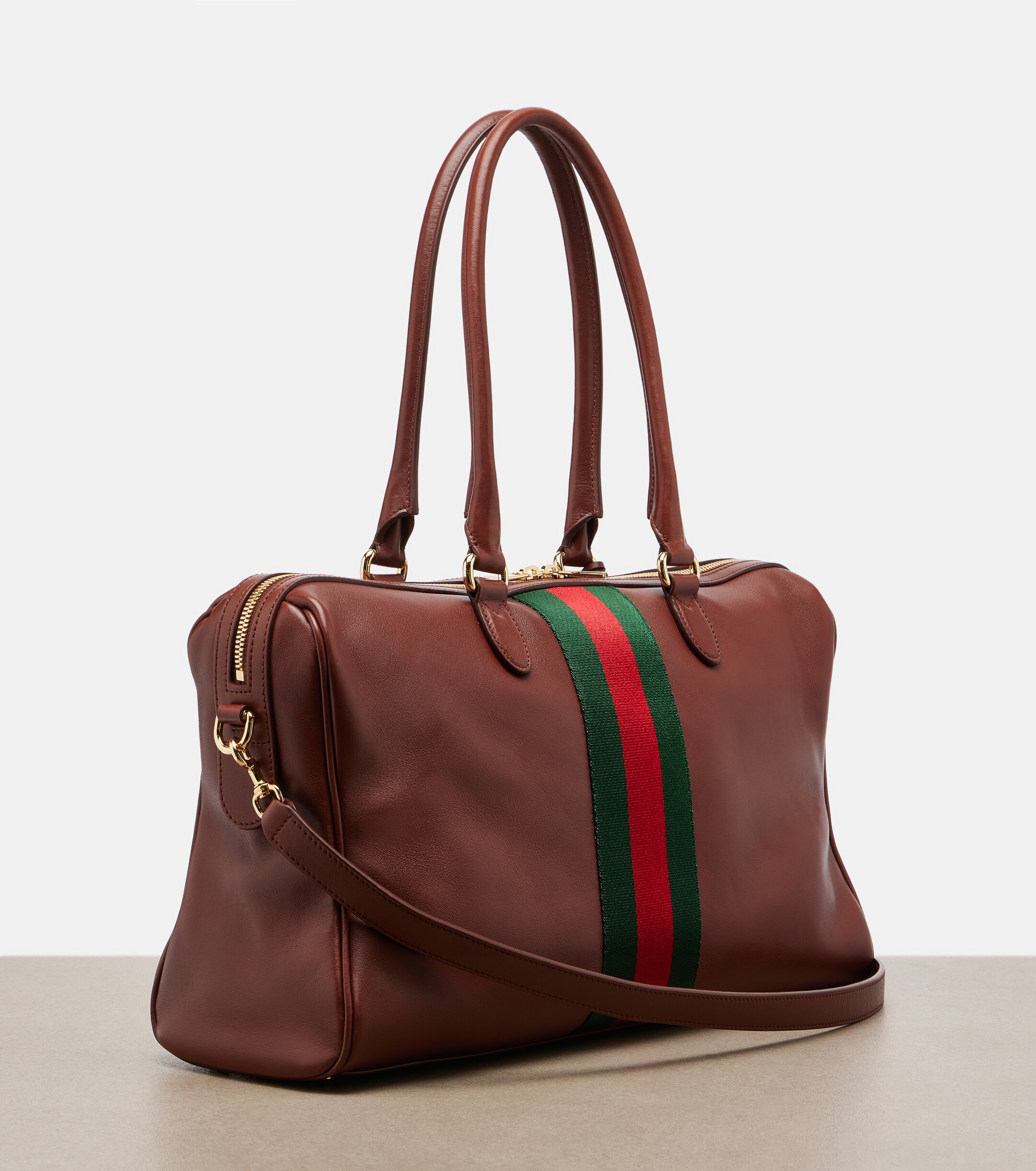 Gucci Borsetto Large leather bowling bag