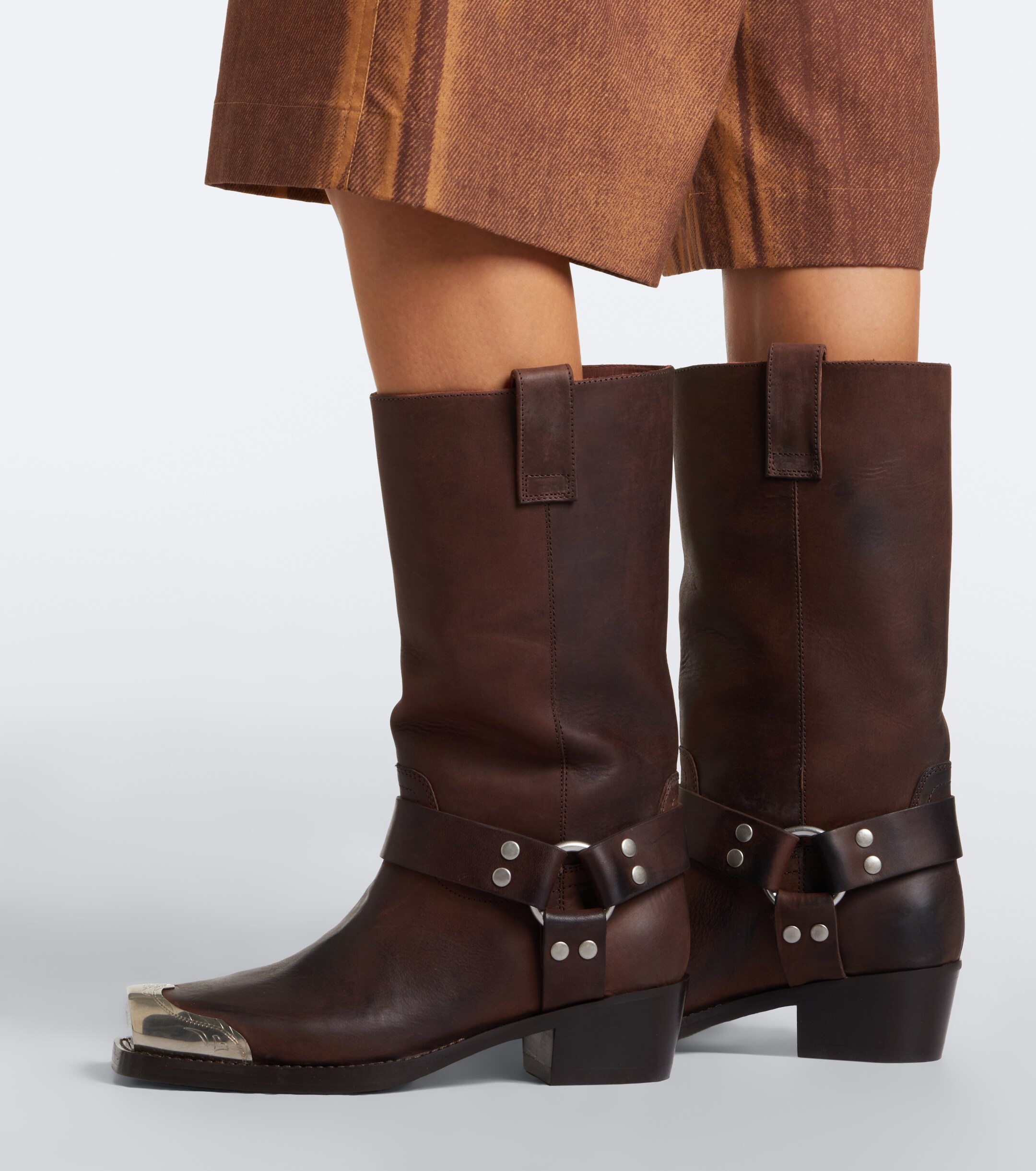 Paris Texas Paris Texas Roxy embellished leather biker boots