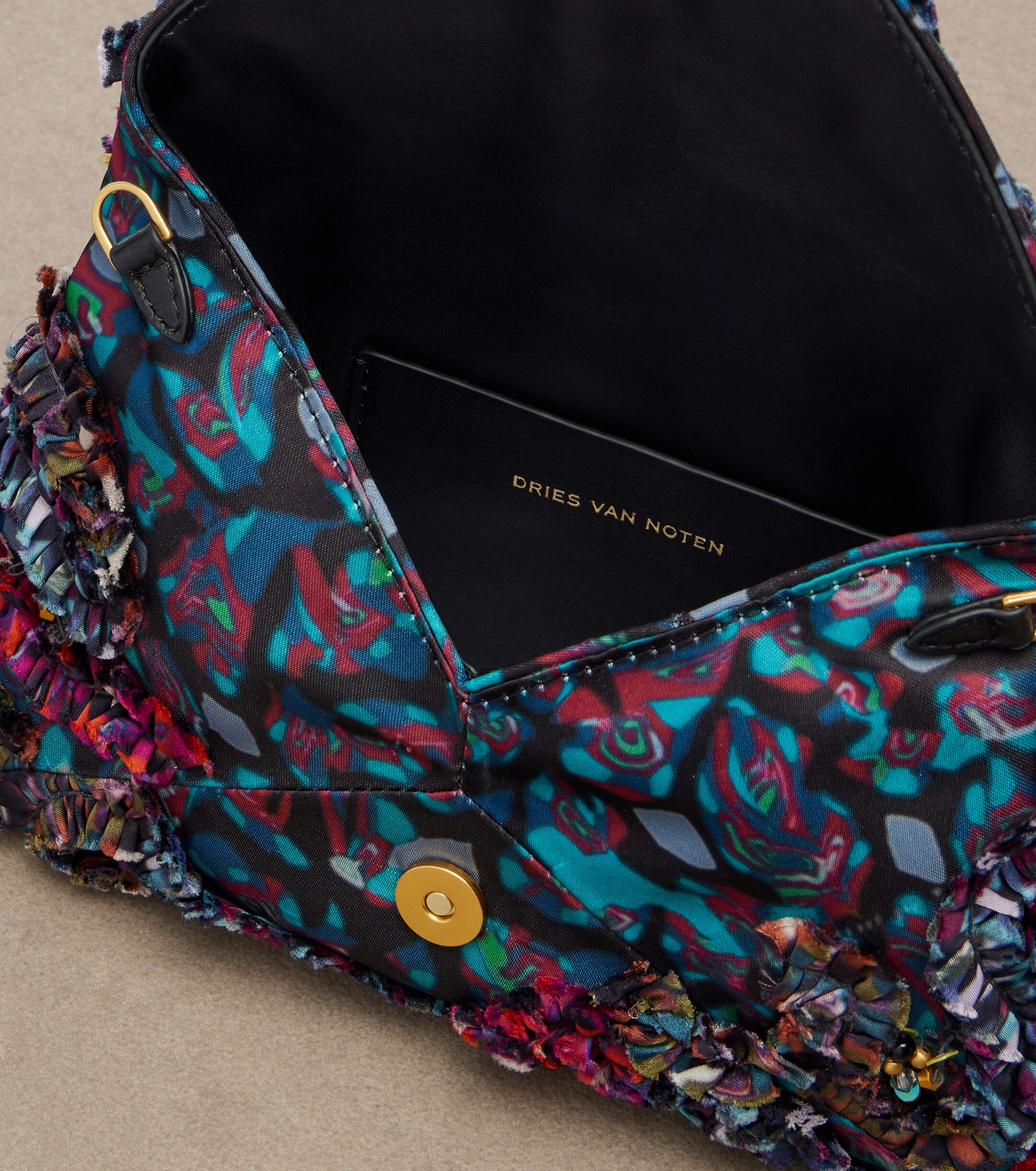 Dries Van Noten Embellished embroidered clutch