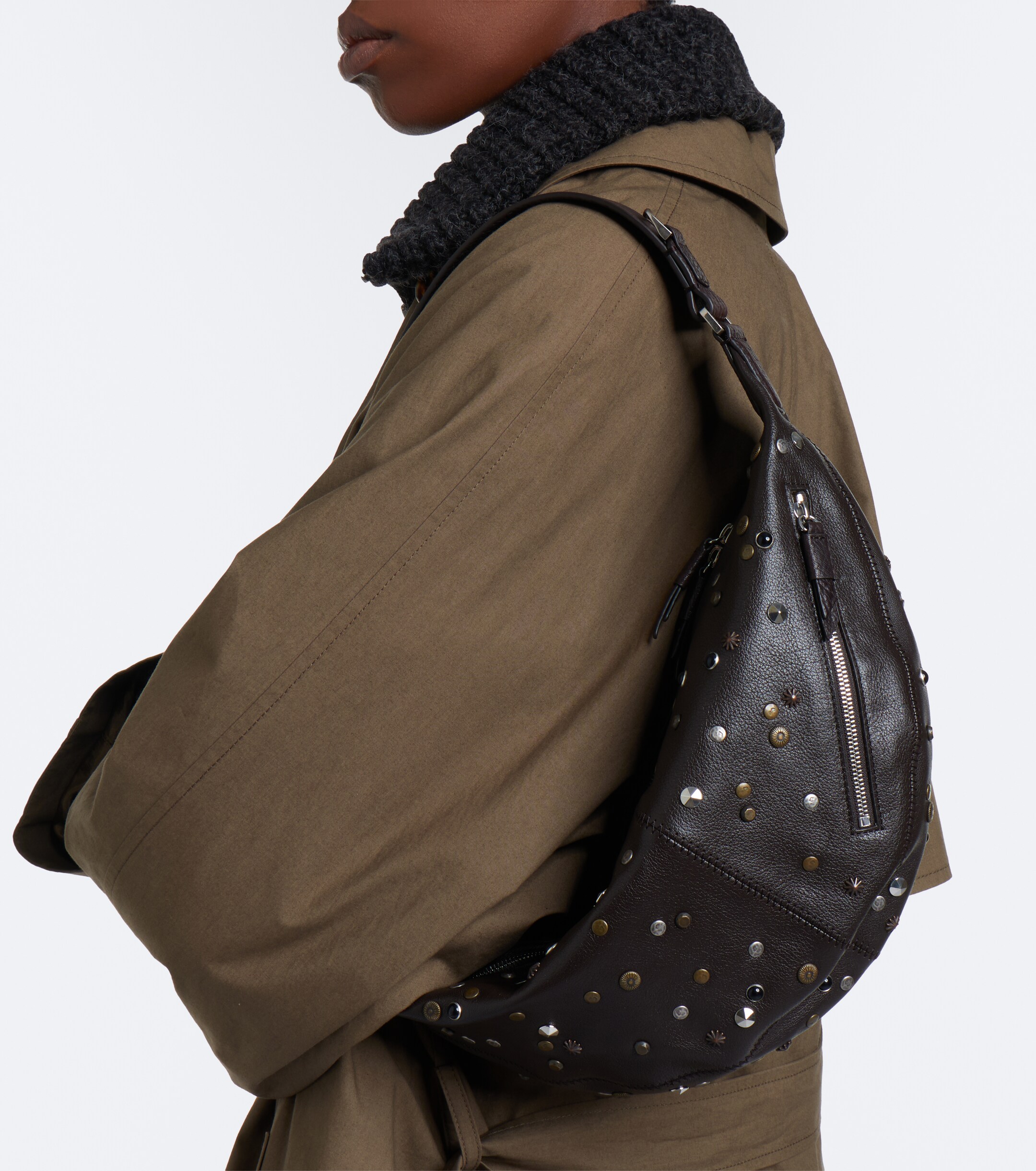 Lemaire Lemaire Quiver Clip Mini leather shoulder bag