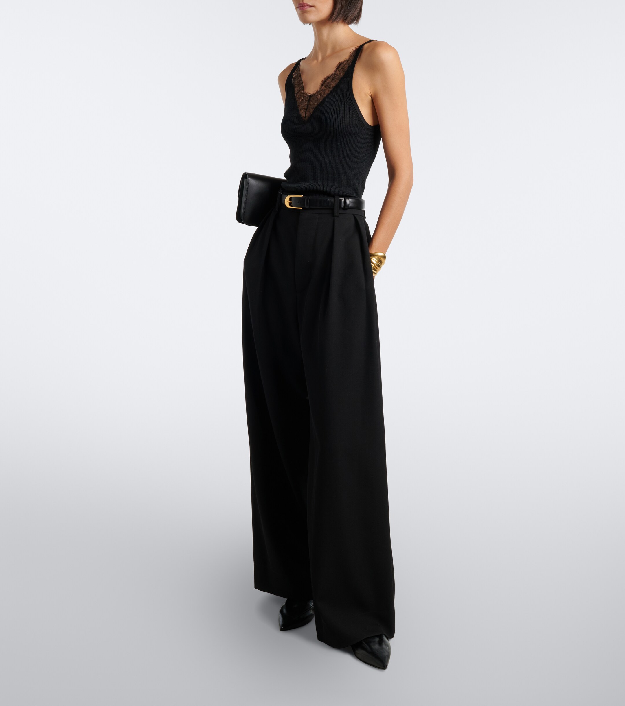 Nili Lotan Nili Lotan Aronia ribbed-knit silk tank top