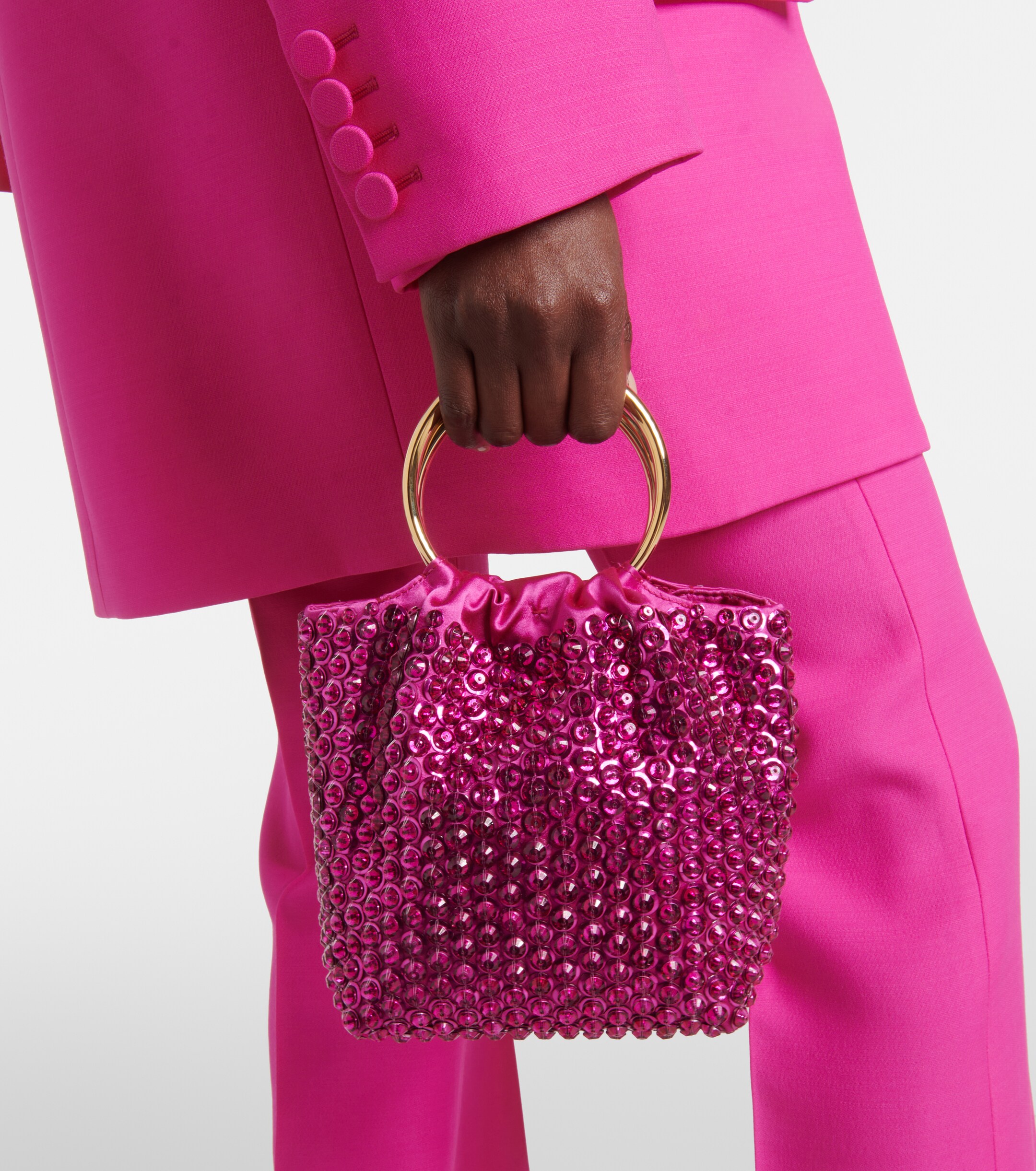 Valentino Garavani Carry Secrets Small embellished bucket bag thumbnail