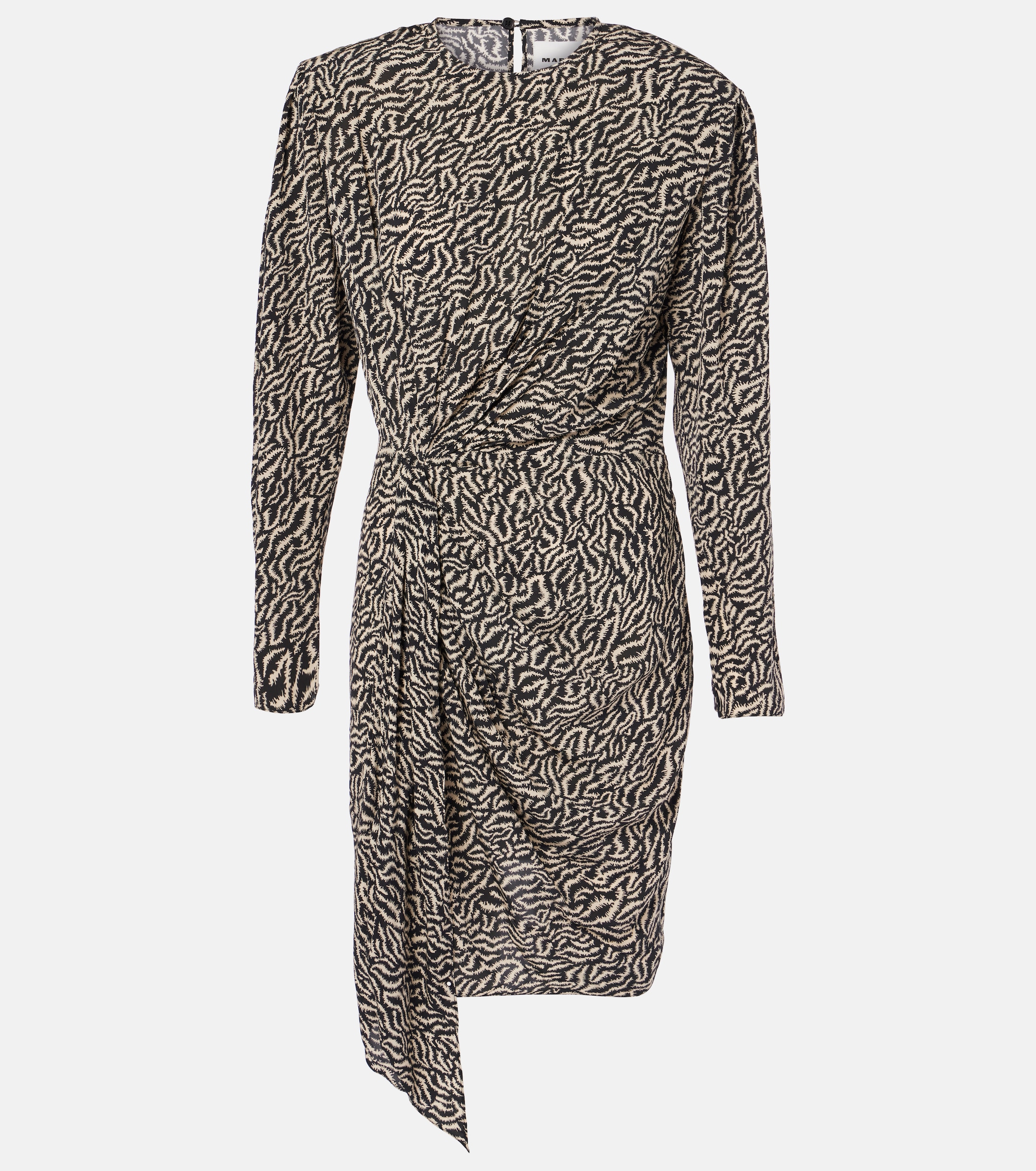 Marant Étoile Dulce printed gathered minidress