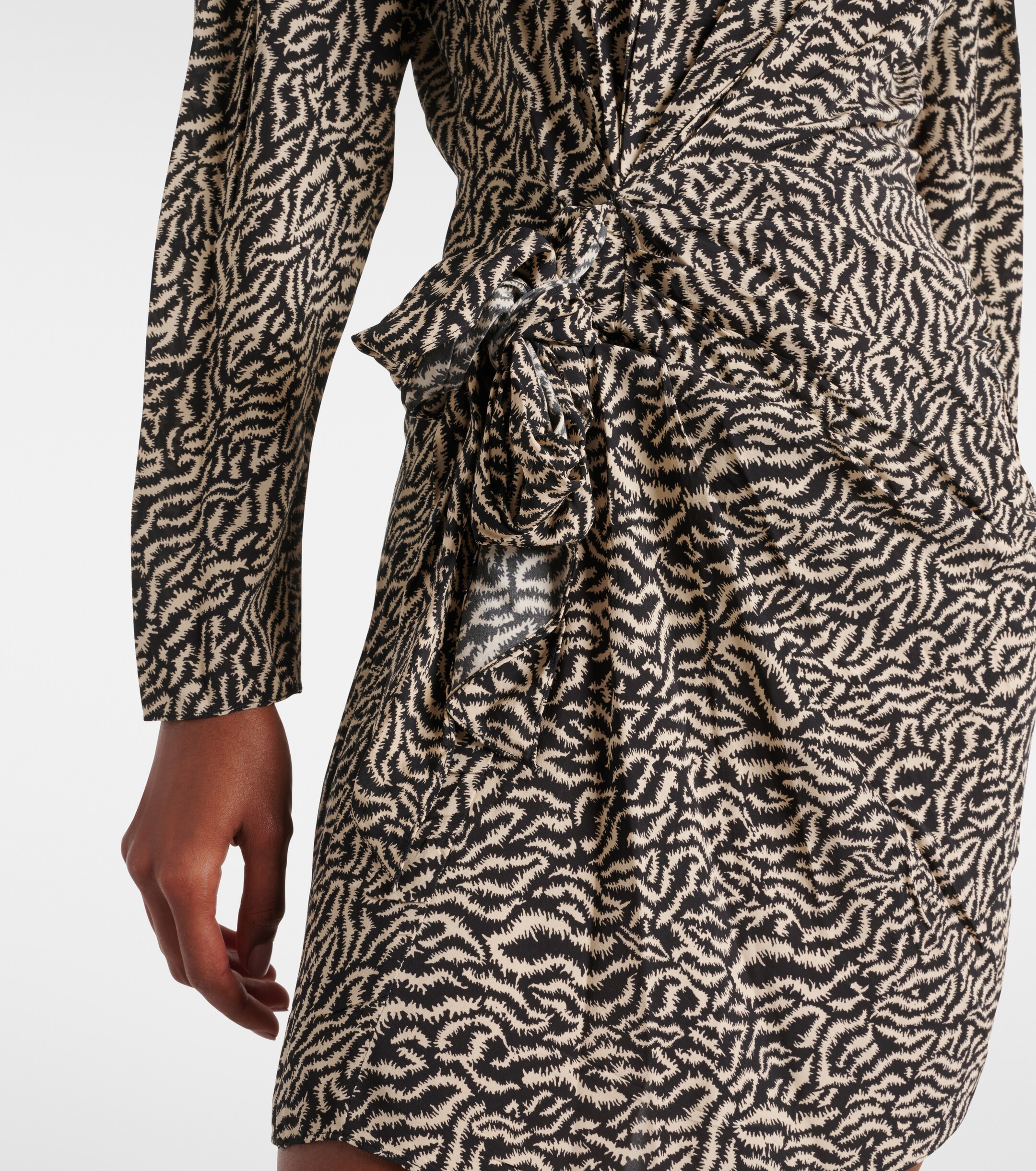 Marant Étoile Dulce printed gathered minidress
