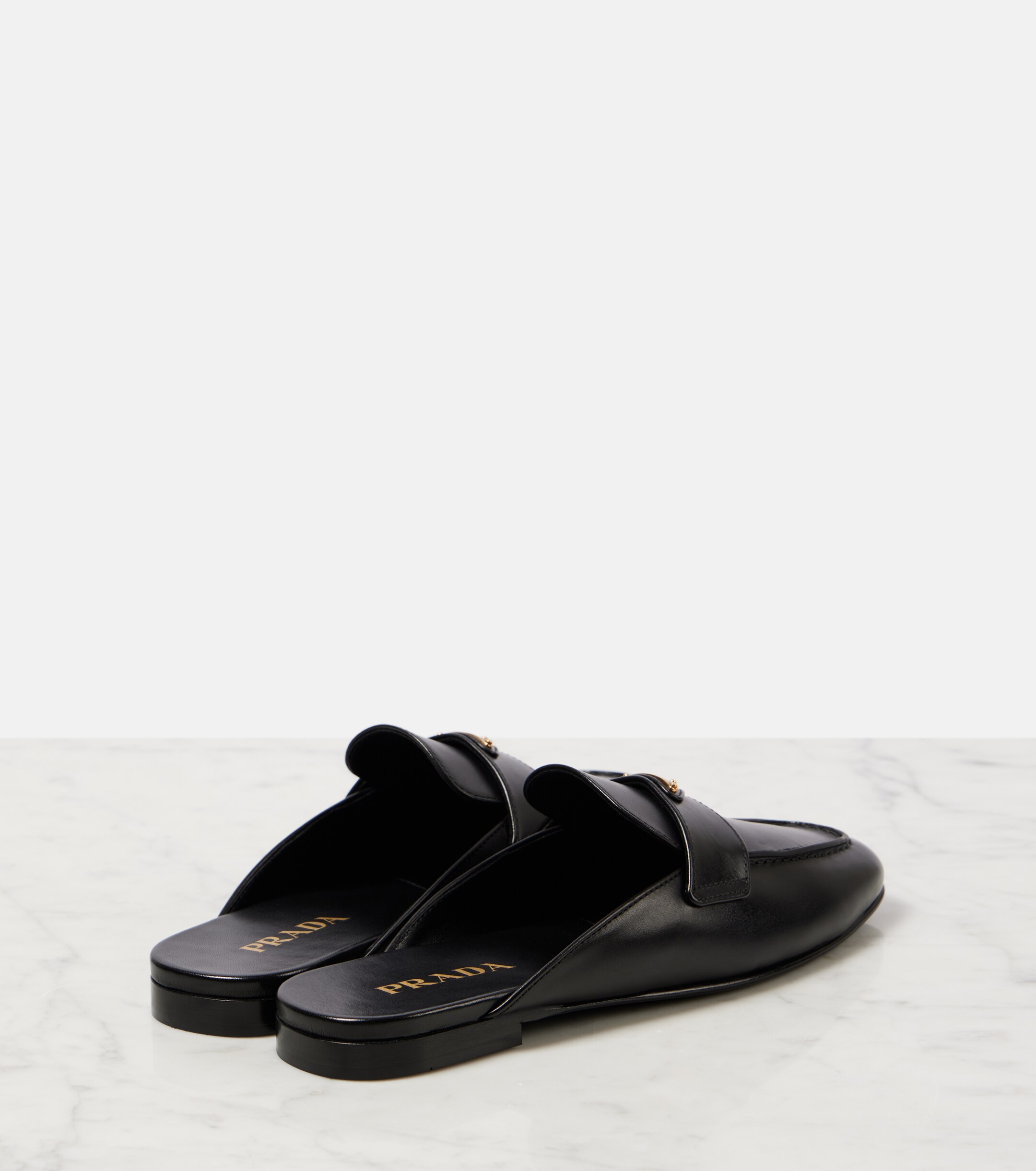 Prada - Leather mules | Plush