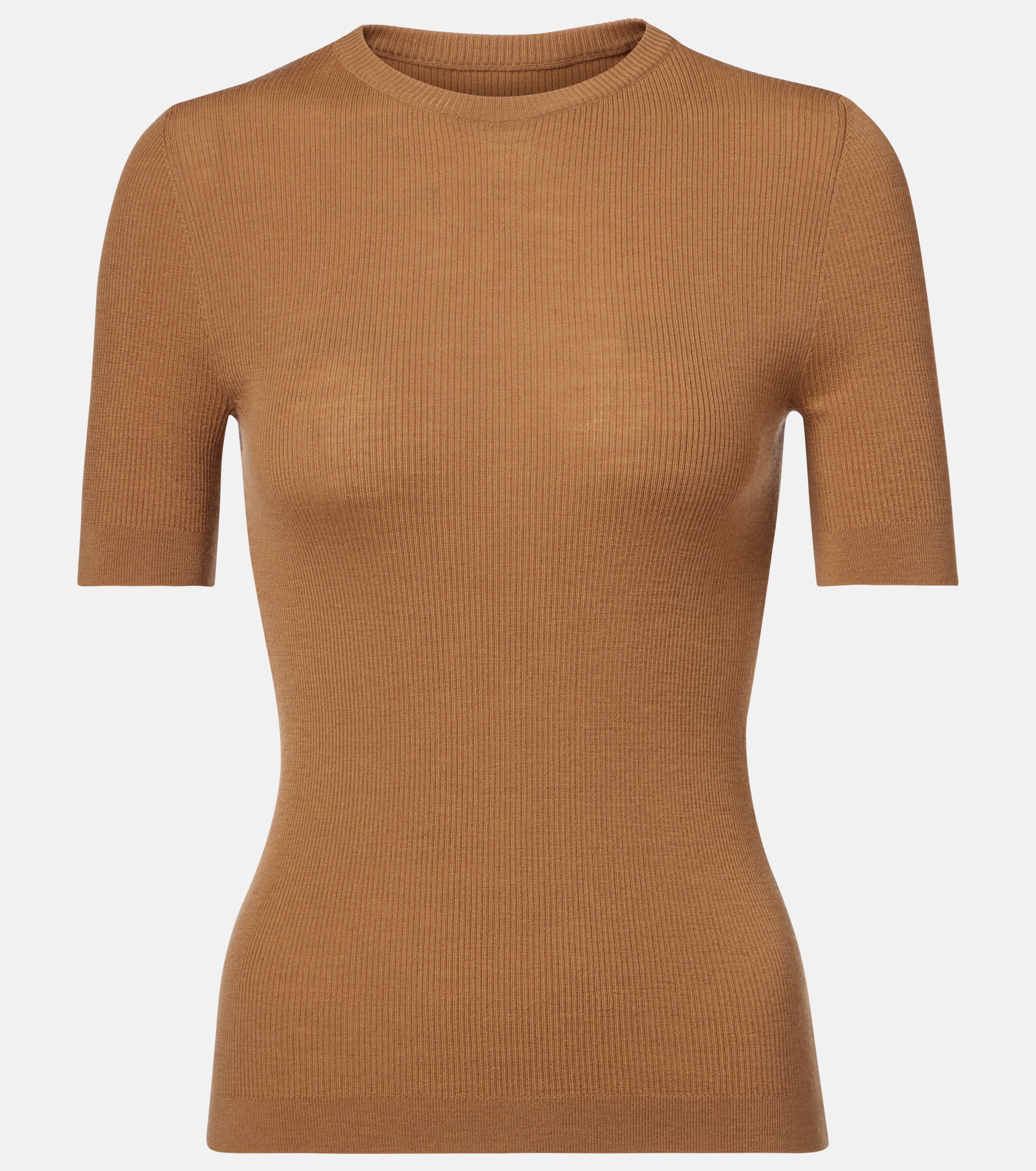 KHAITE Khaite Celina ribbed-knit wool-blend top
