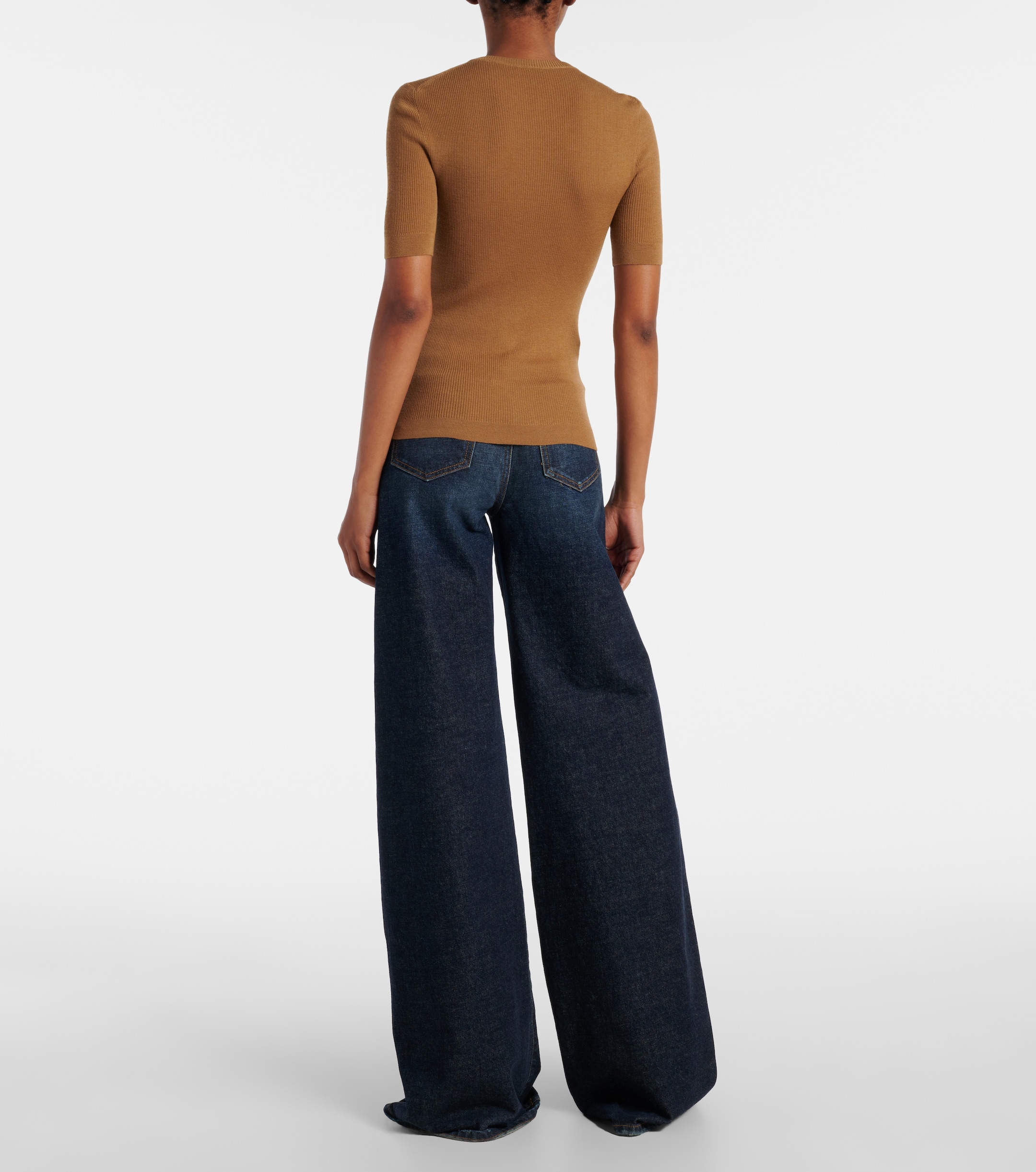 KHAITE Khaite Celina ribbed-knit wool-blend top