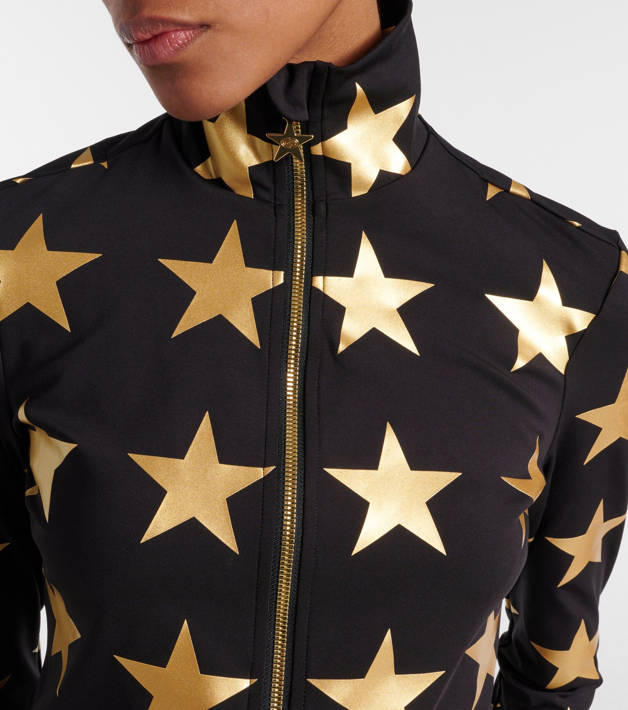 GOLDBERGH Goldbergh Lunaria printed half-zip ski top