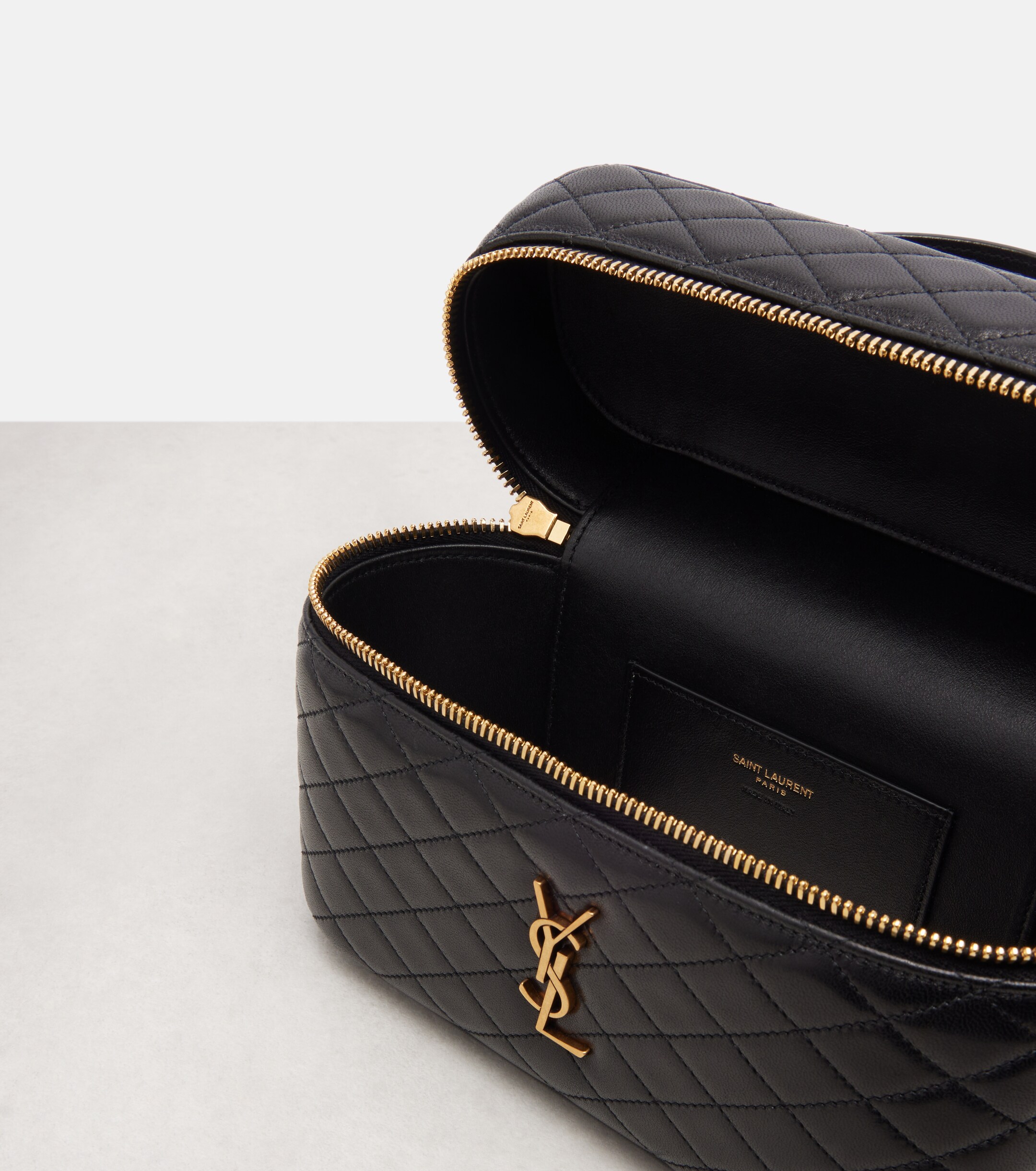 Saint Laurent Gaby Large leather vanity bag