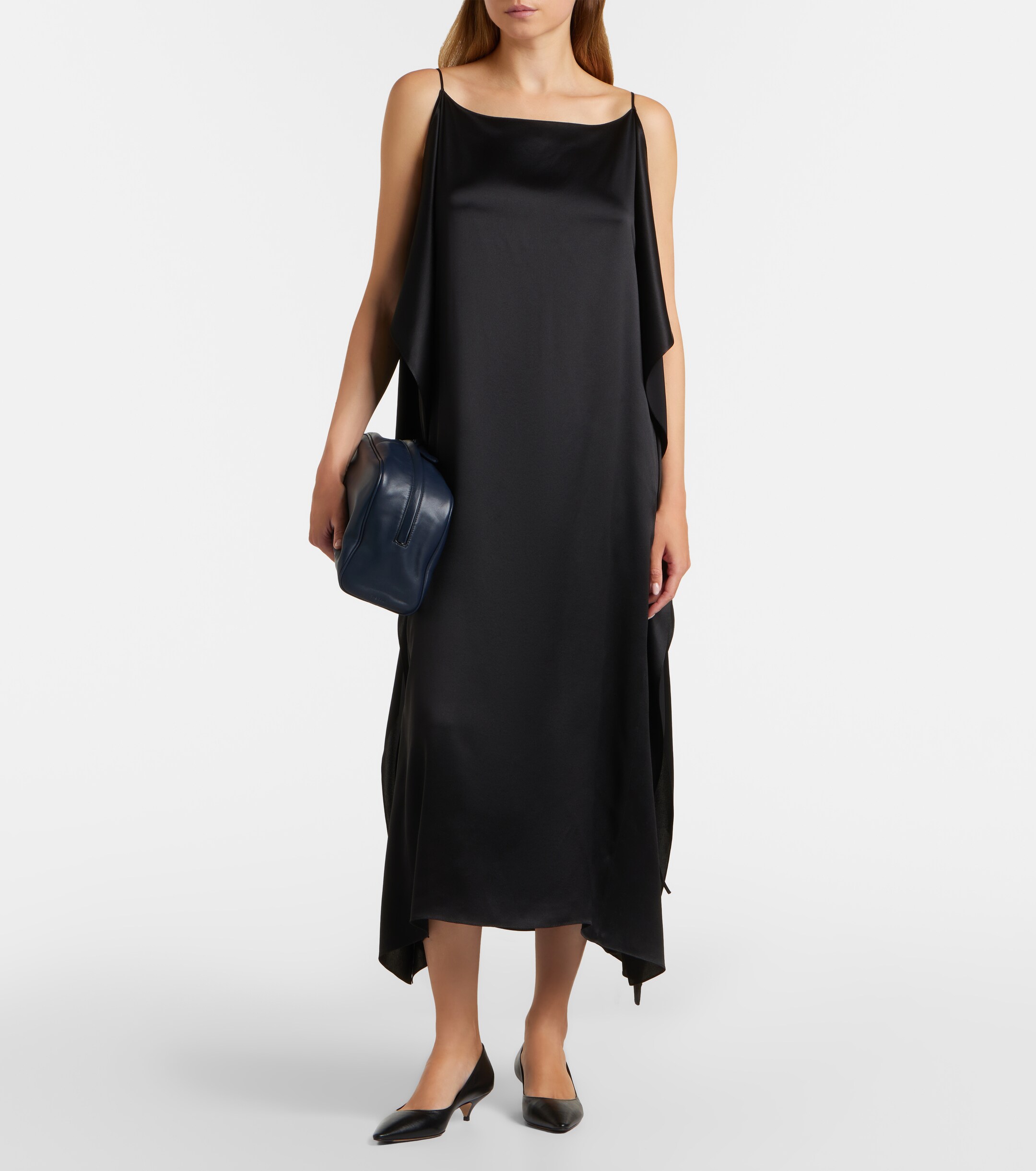 The Row Leila Small leather clutch