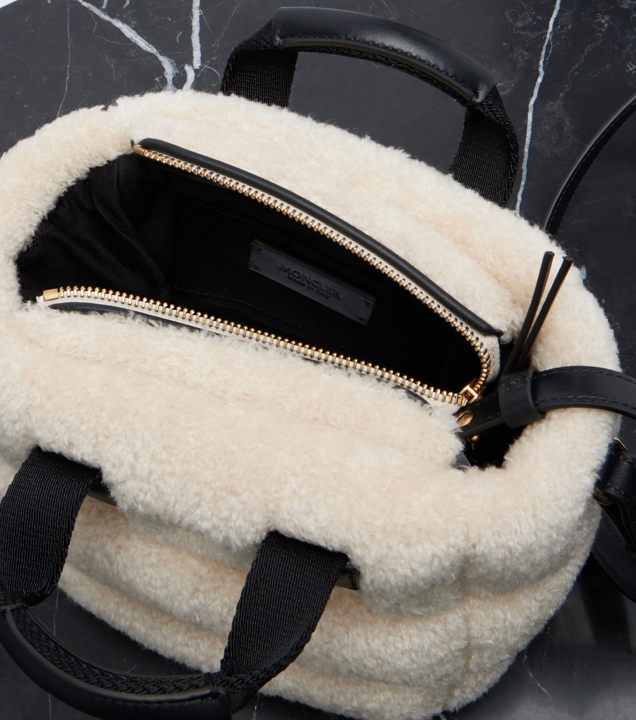 Moncler Caradoc Mini teddy tote bag