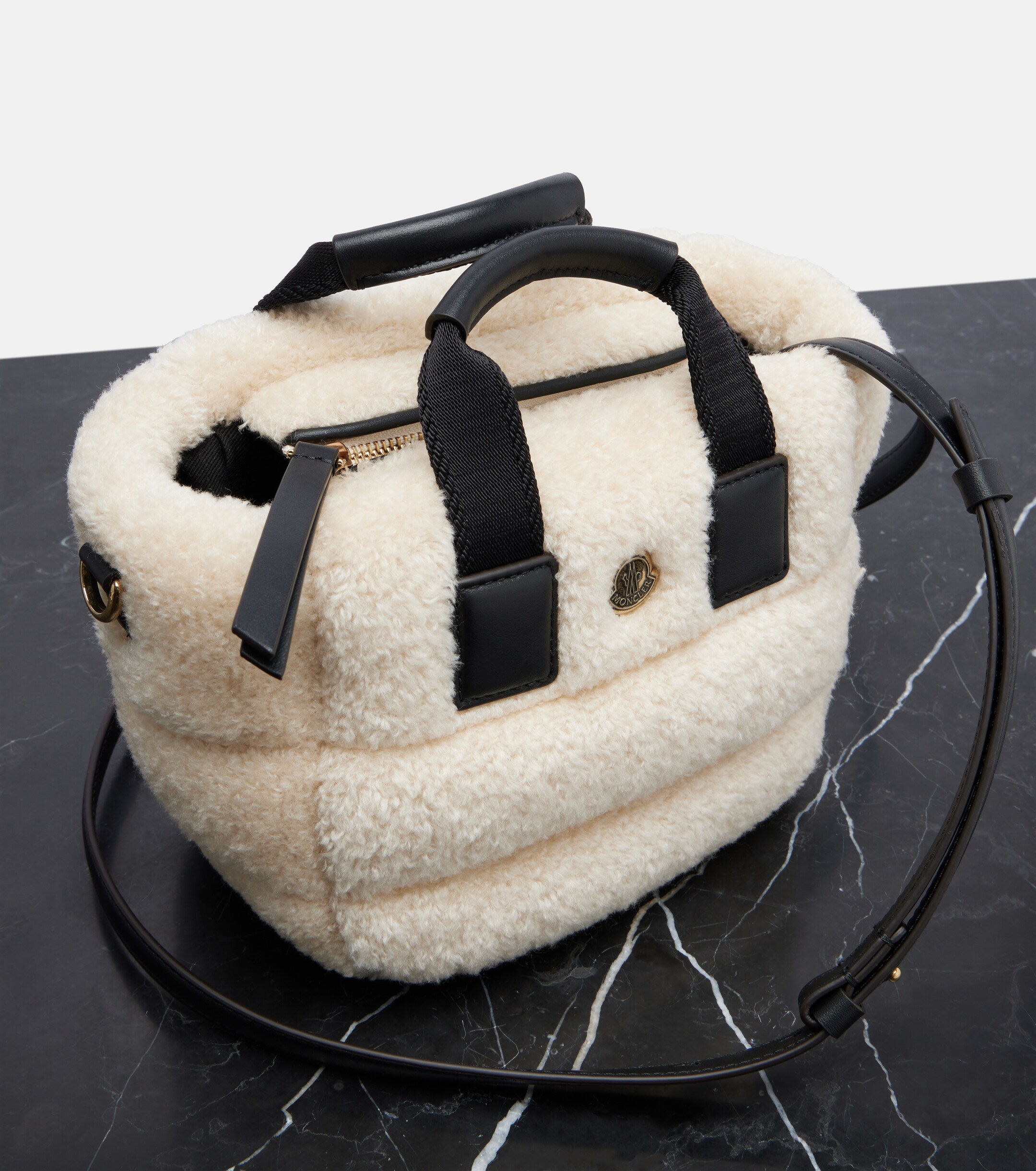 Moncler Caradoc Mini teddy tote bag