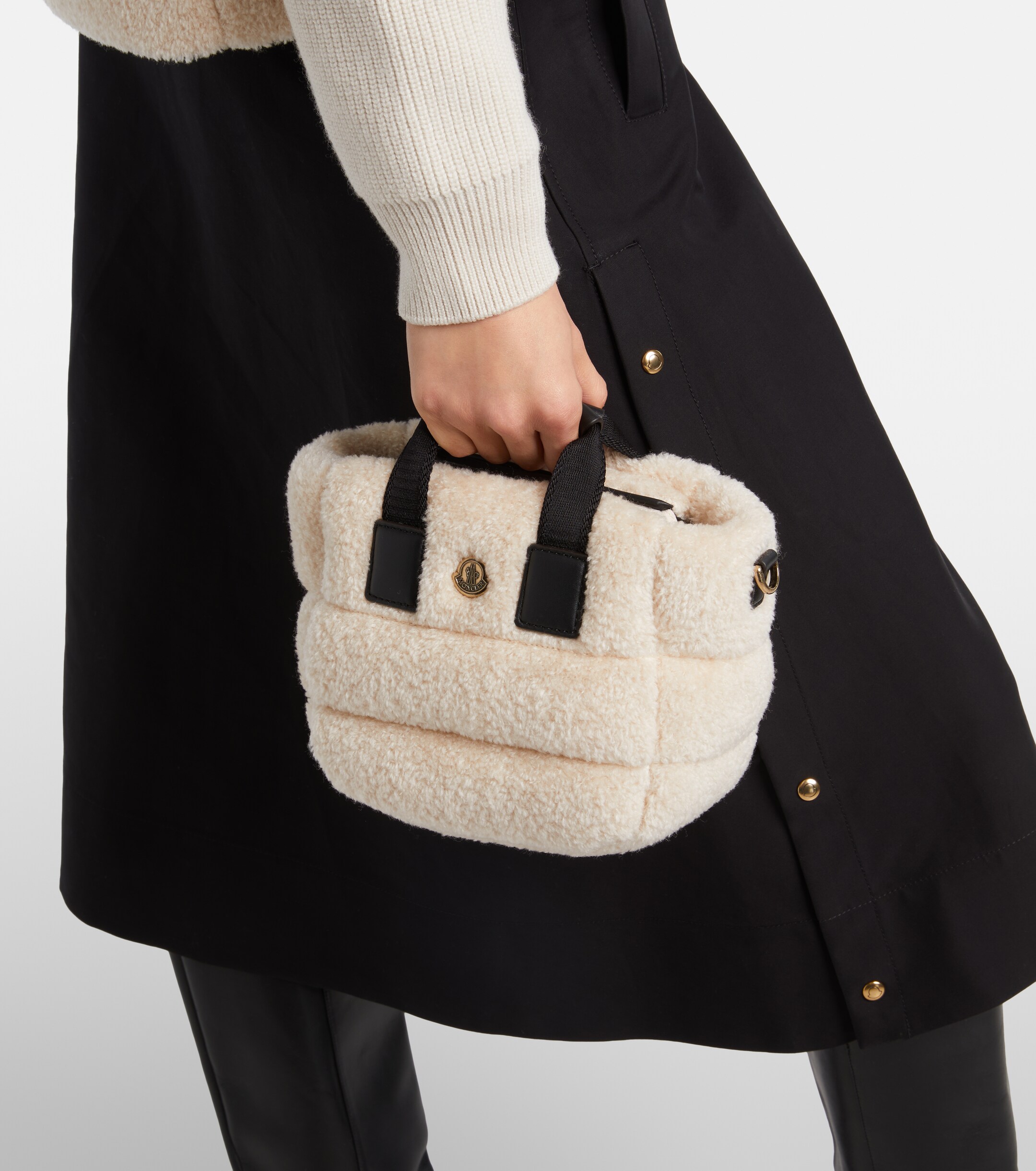 Moncler Caradoc Mini teddy tote bag