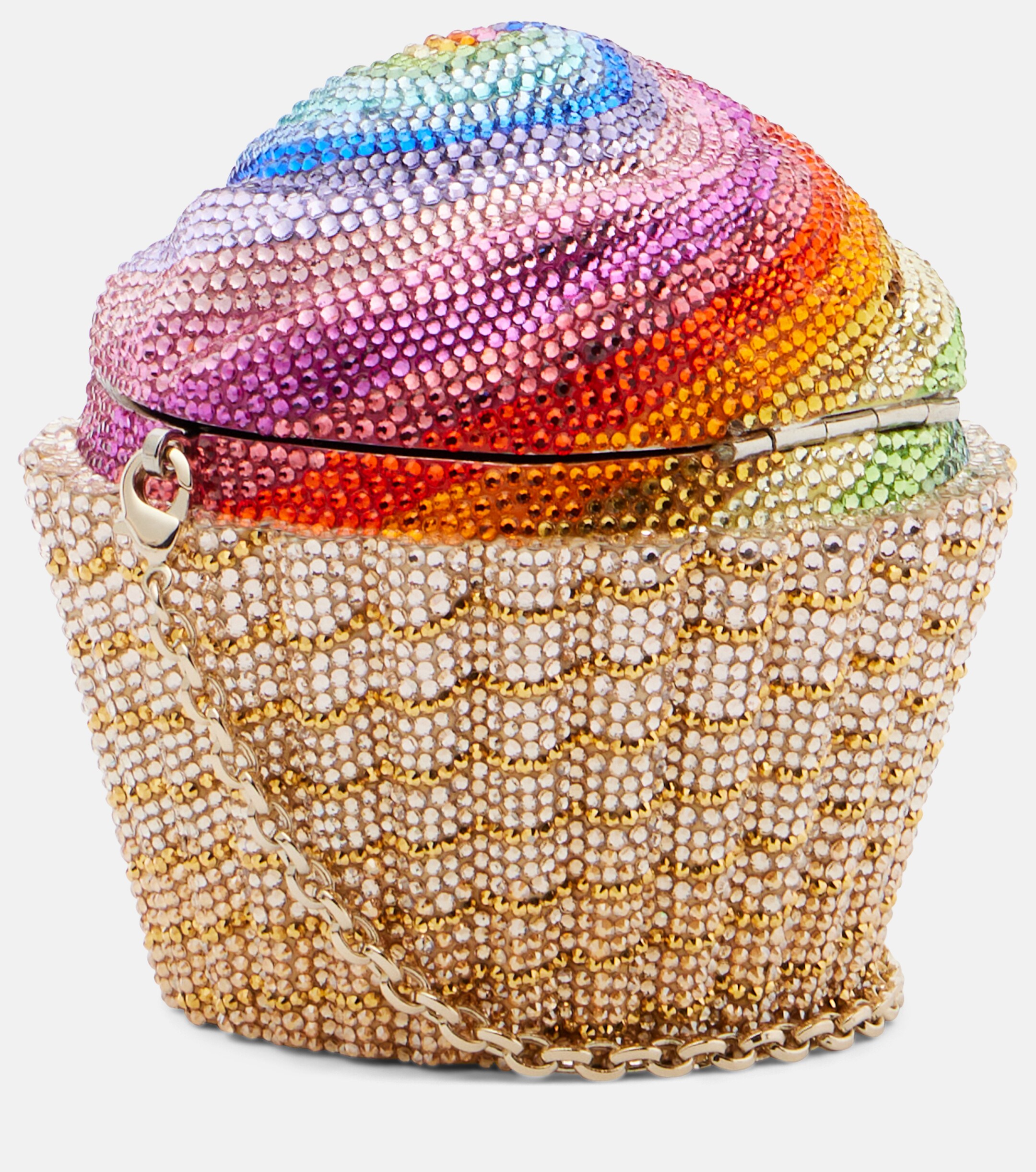 Judith Leiber Couture Rainbow Cupcake crystal-embellished clutch thumbnail