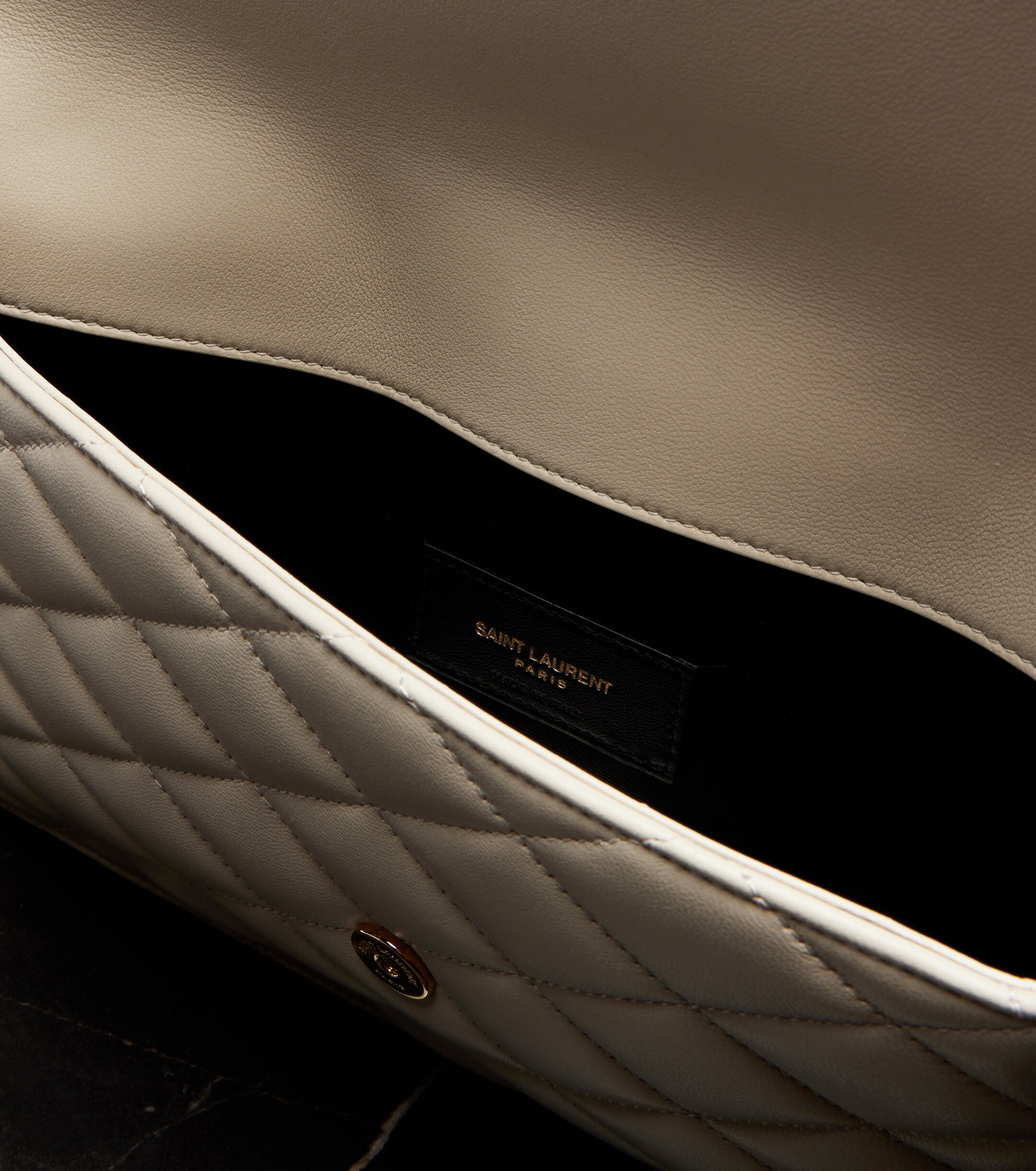 Saint Laurent Cassandre quilted leather pouch