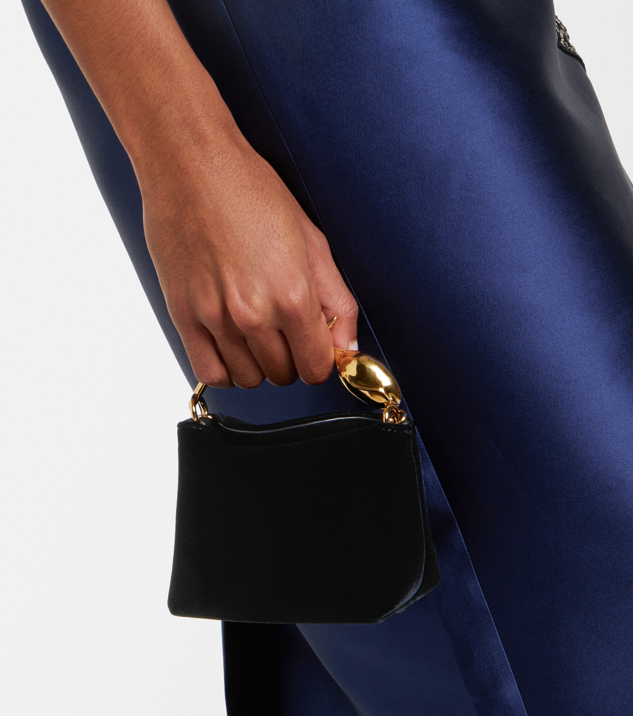 Erdem Bloom Micro velvet top-handle bag