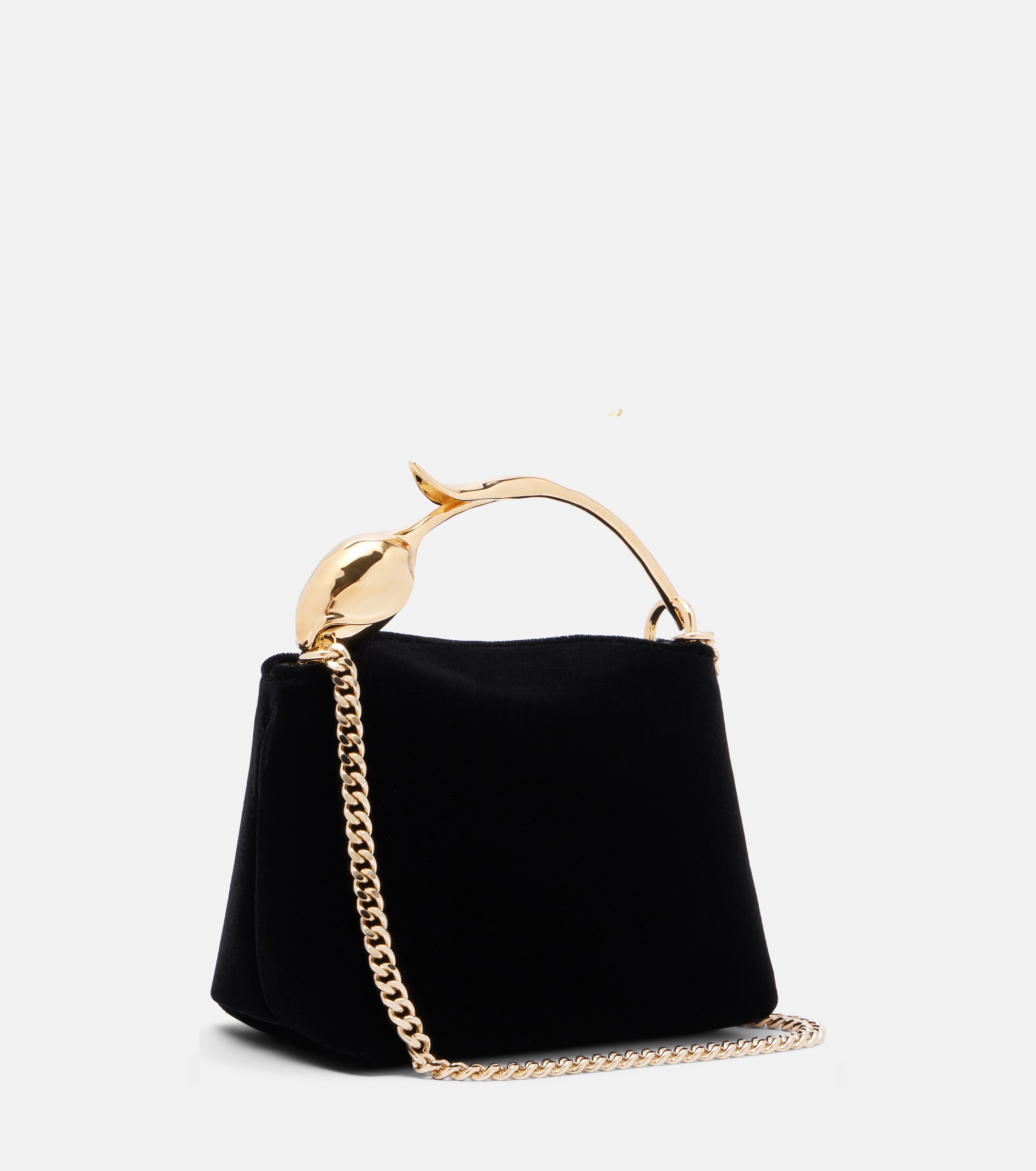 Erdem Bloom Micro velvet top-handle bag