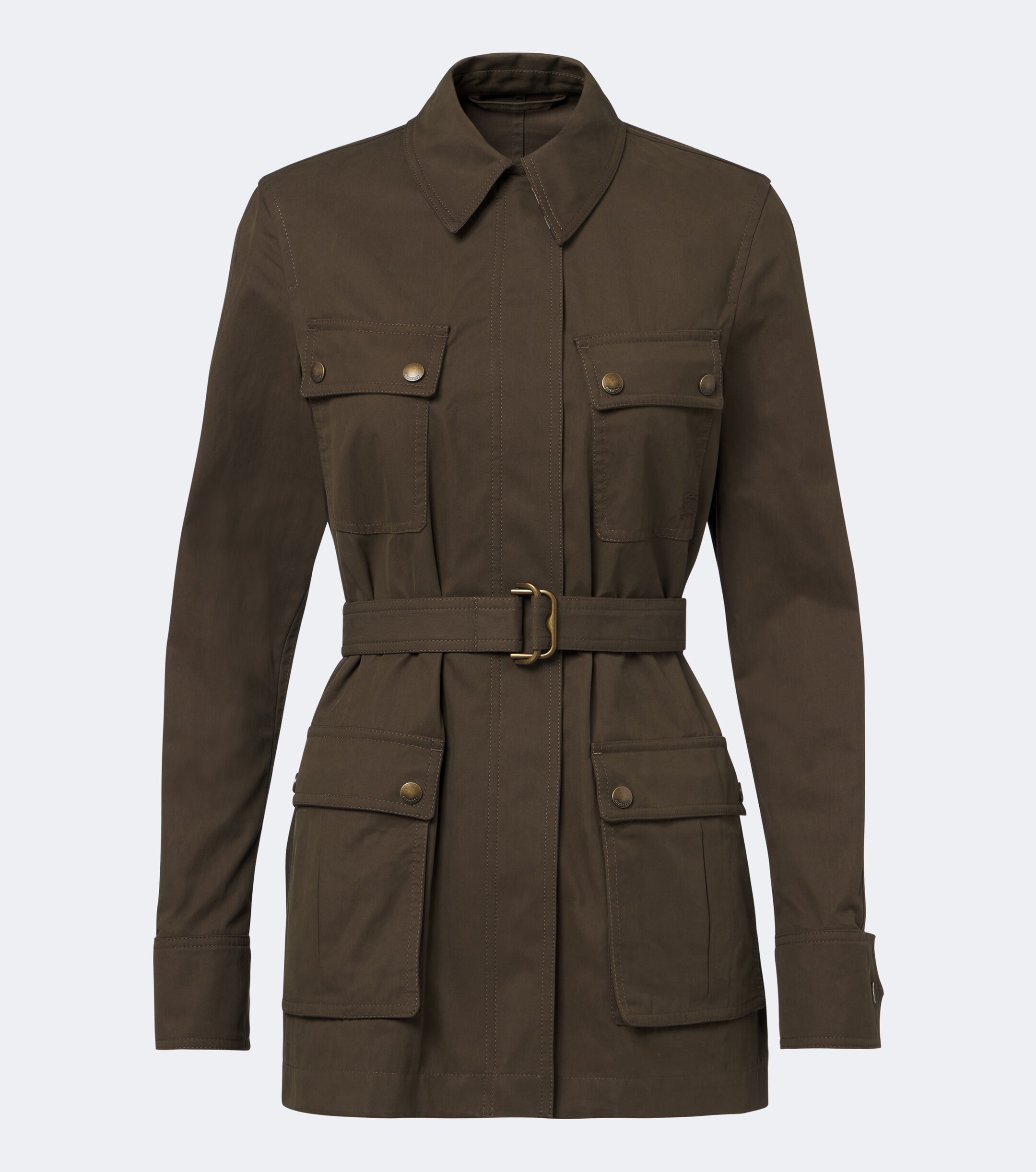 Burberry Burberry Belted cotton-blend jacket