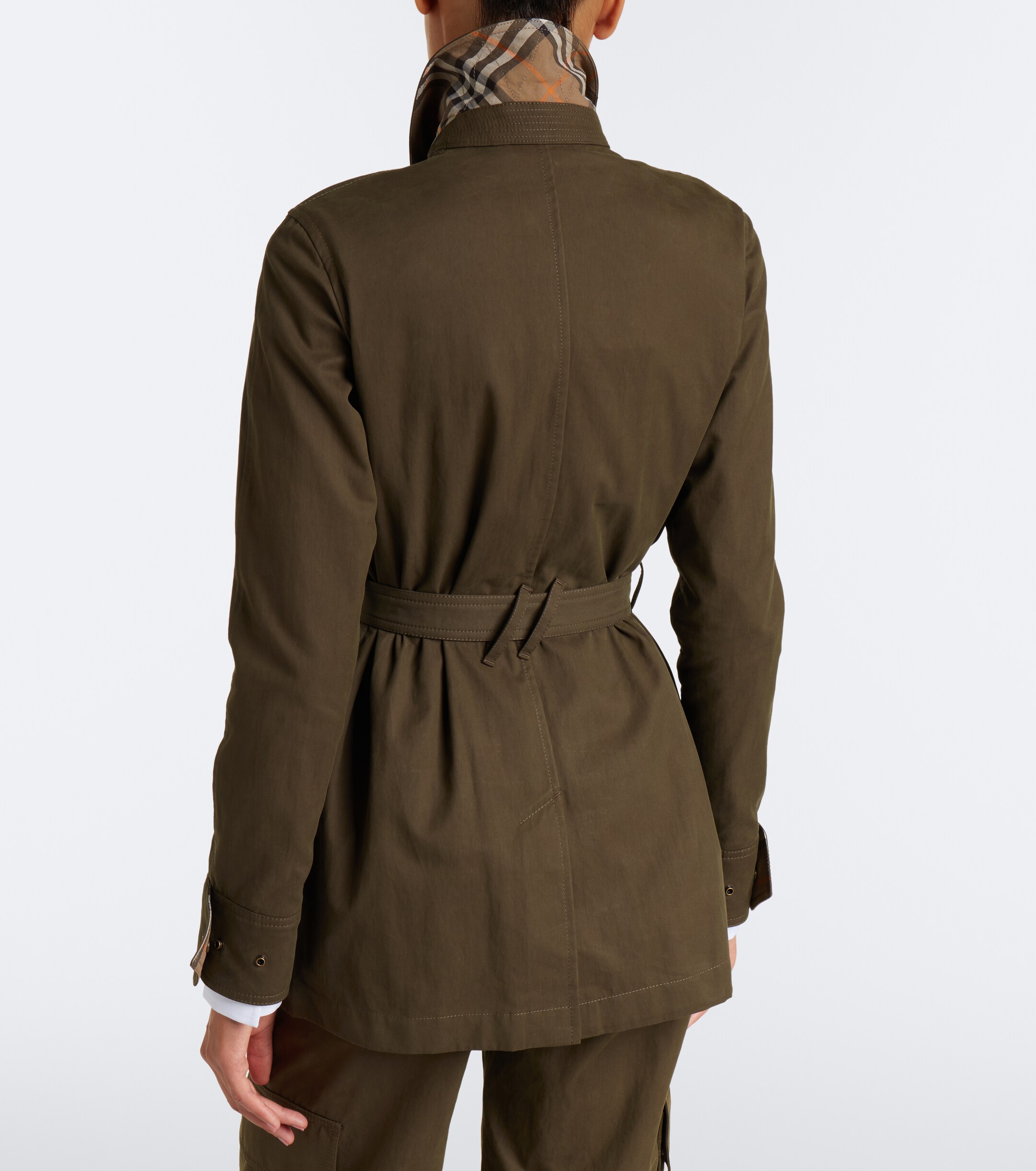 Burberry Burberry Belted cotton-blend jacket