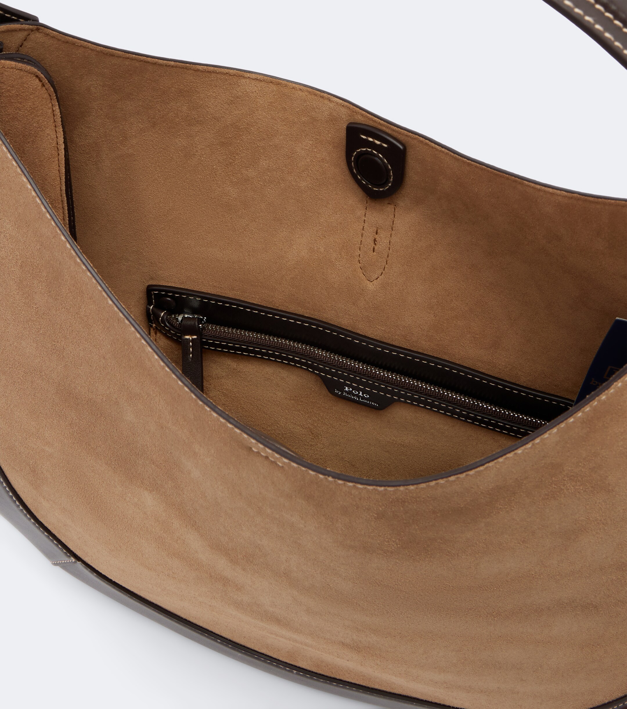 Polo Ralph Lauren Polo ID Medium suede shoulder bag