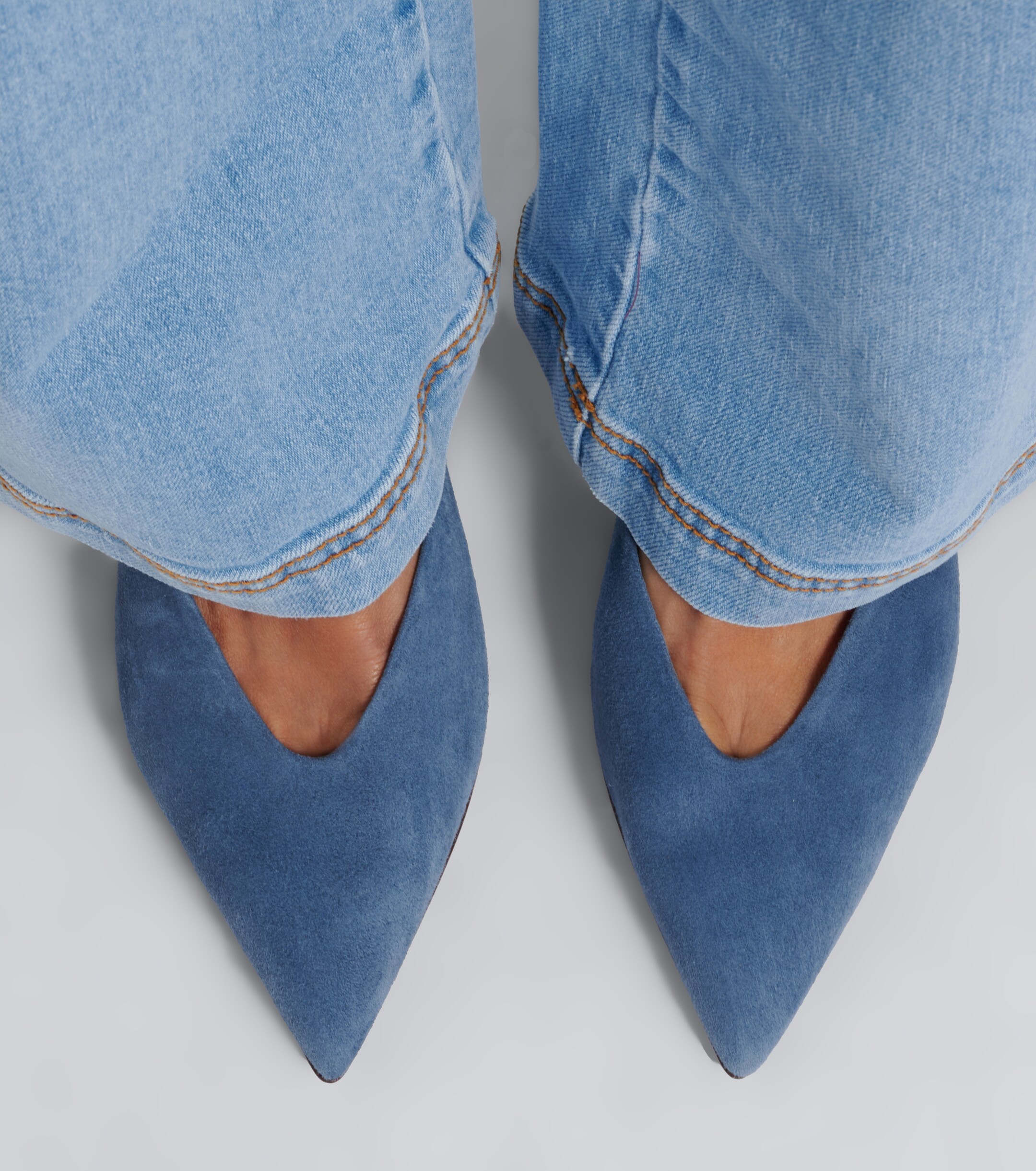 AQUAZZURA Aquazzura Bisous suede mule